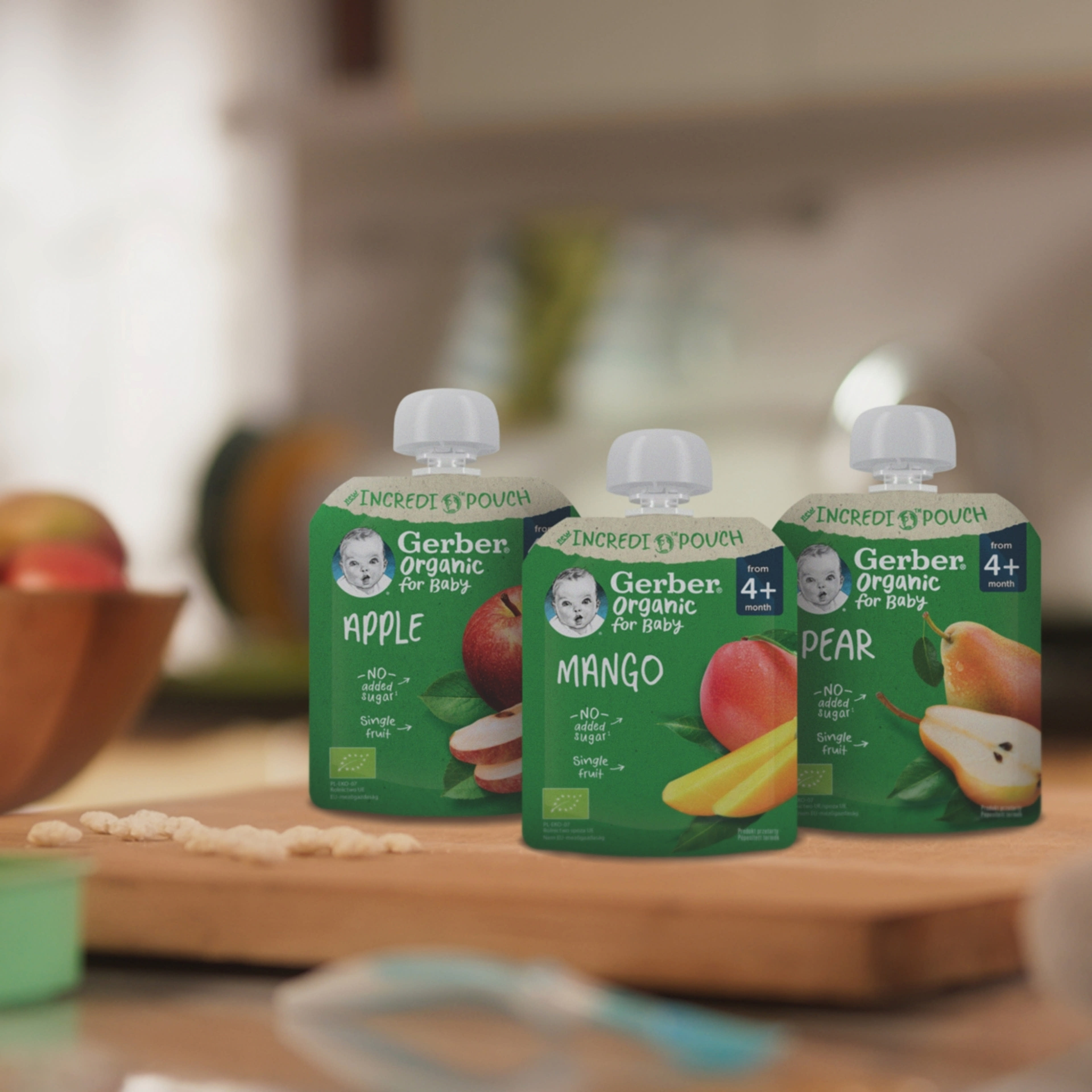 Gerber bio körte gyümölcspüré 4 hónapos kortól - 80 g-10