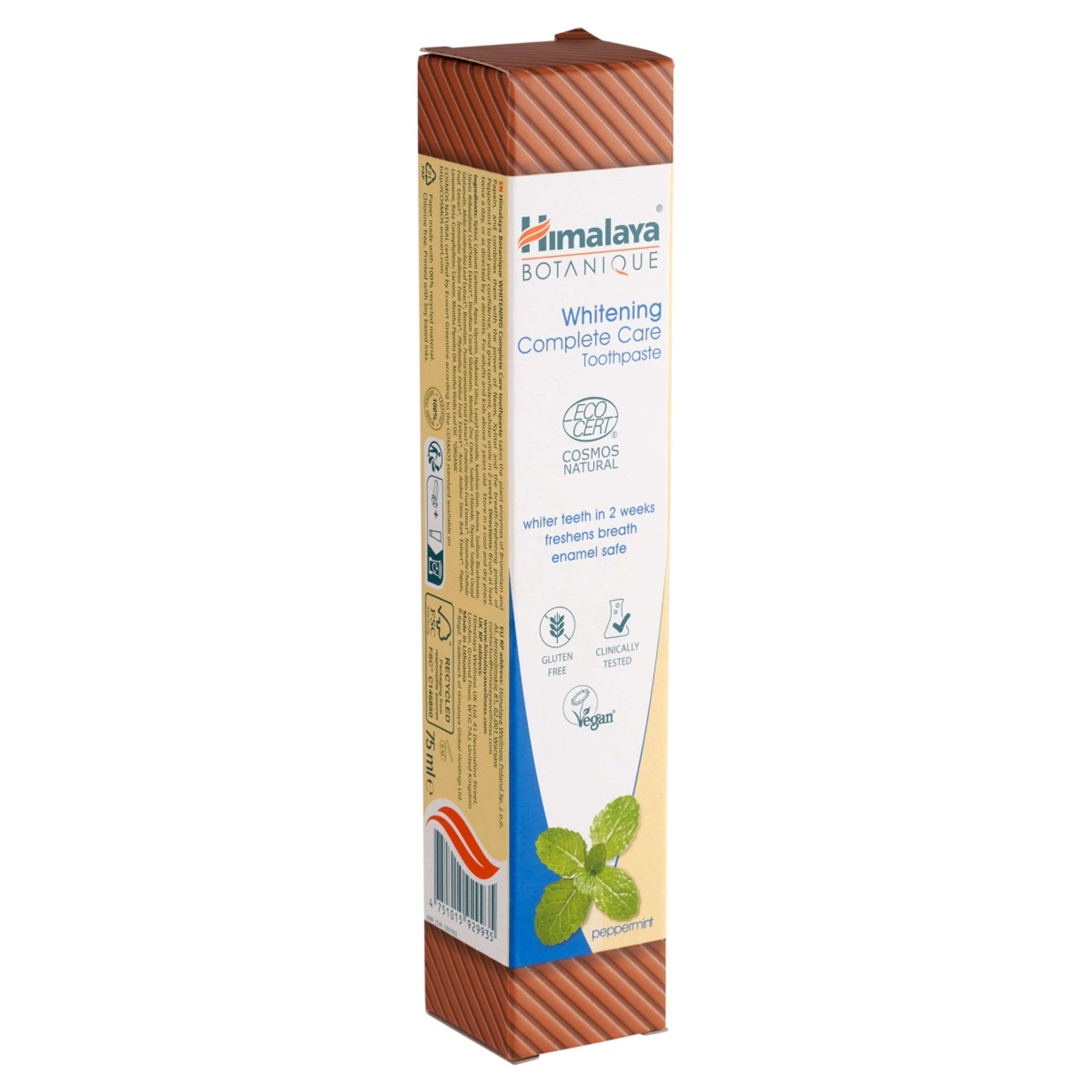 Himalaya Botanique natúr fogkrém mentával - 75 ml-2