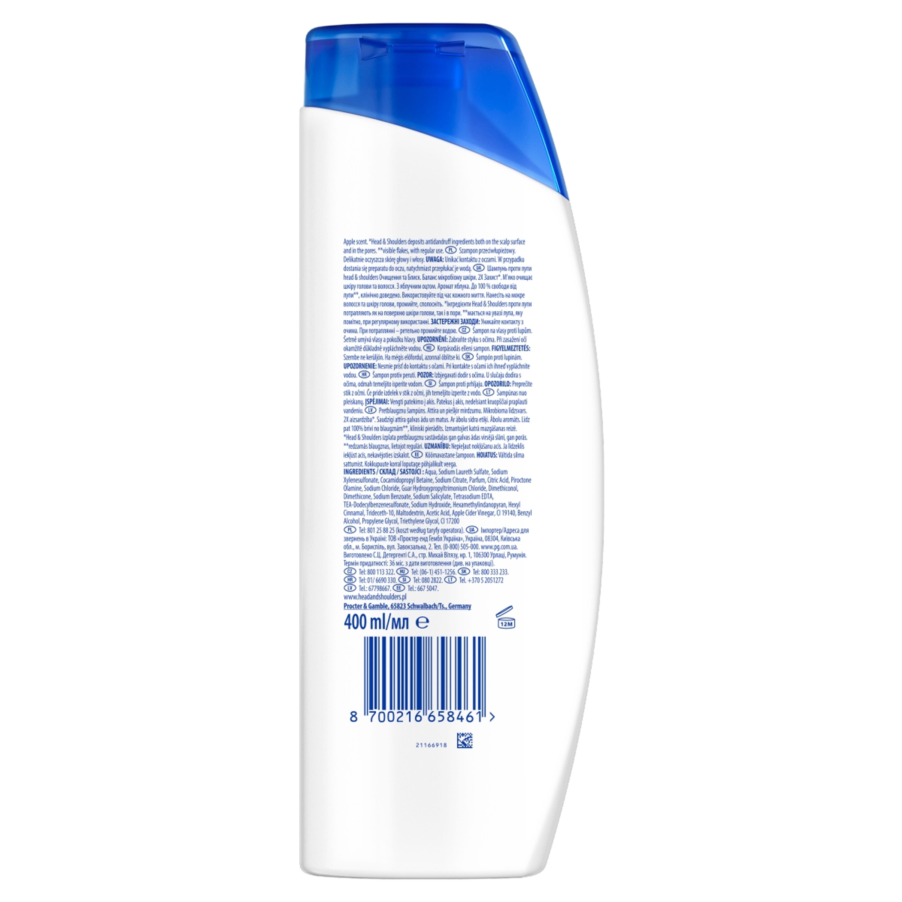 Head & Shoulders Clarify & Shine korpásodás elleni sampon - 400 ml-2