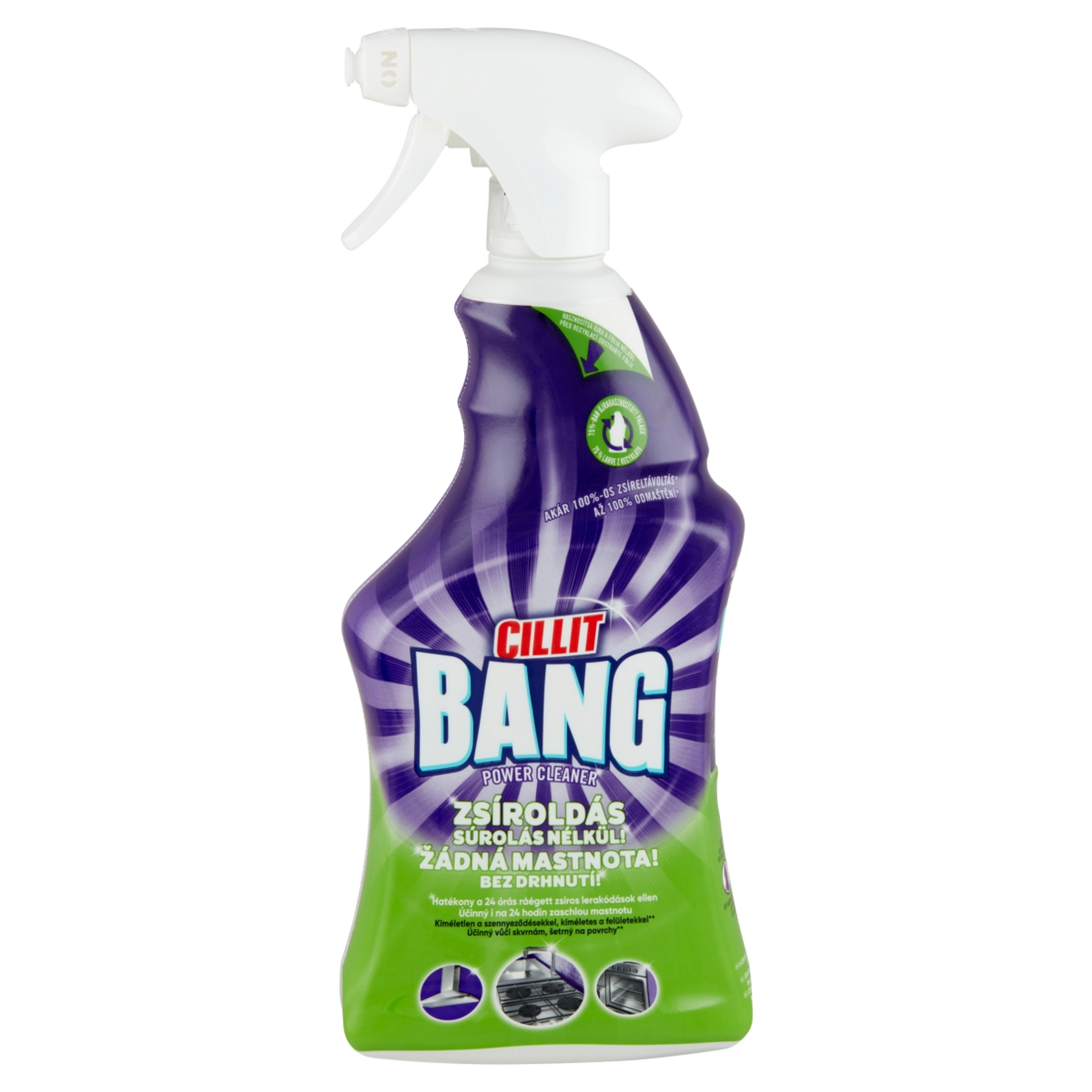 Cillit Bang Power Cleaner Zsíros Szenyeződésekre Tisztító Spray - 750 ml-2