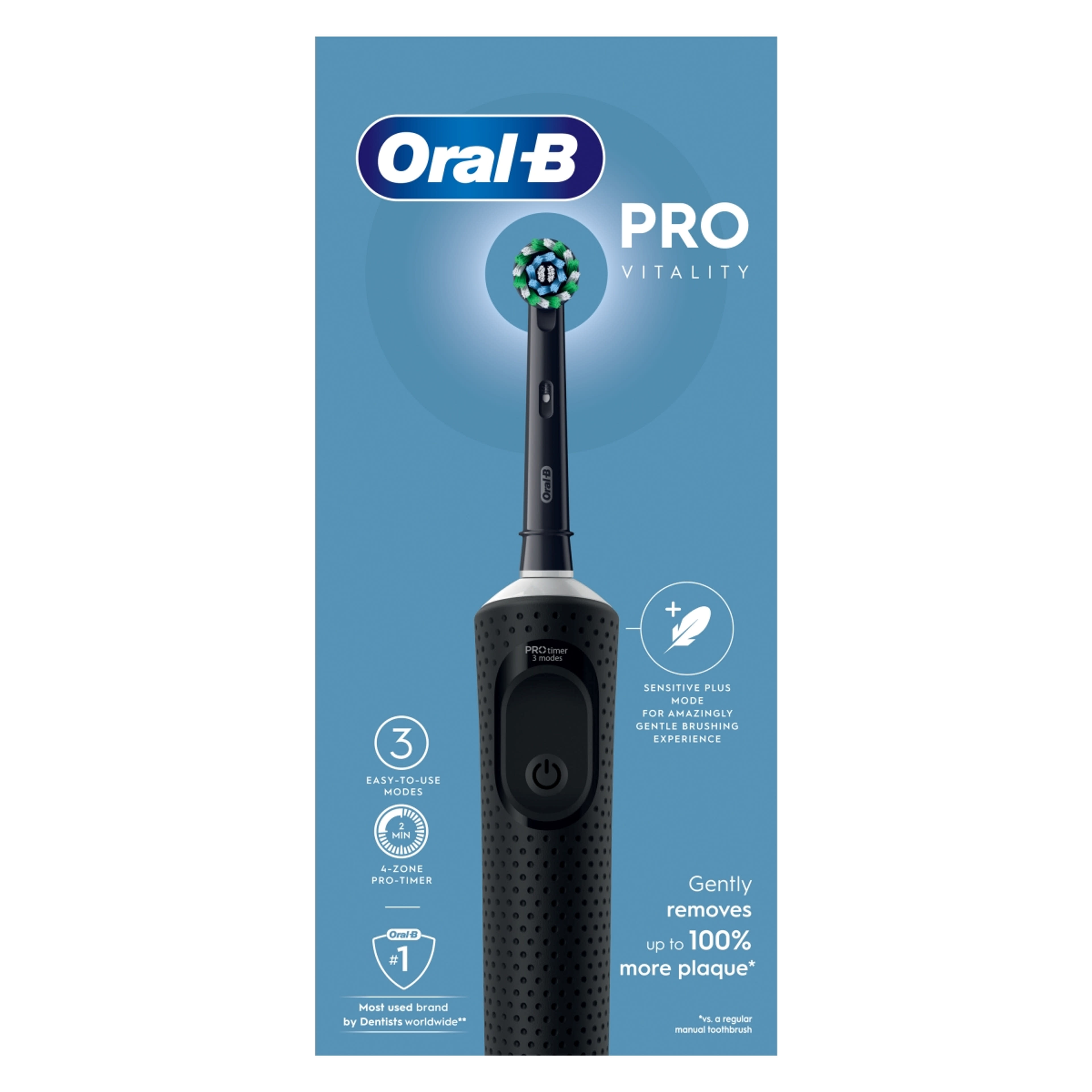 Oral-B Vitality Pro elektromos fogkefe, fekete - 1 db