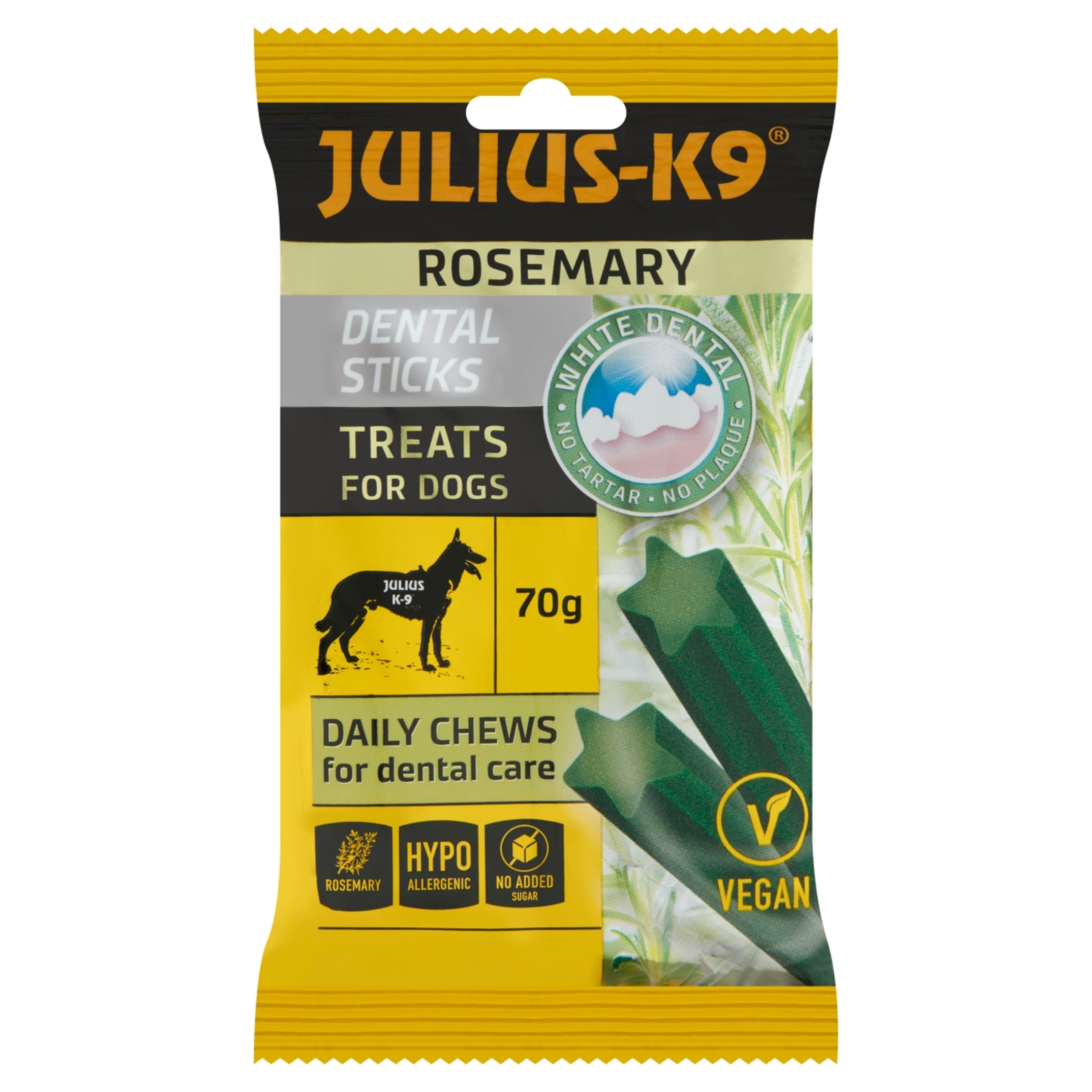 Julius-k9 denta sticks kutyáknak, rozmaringgal - 70 g-1