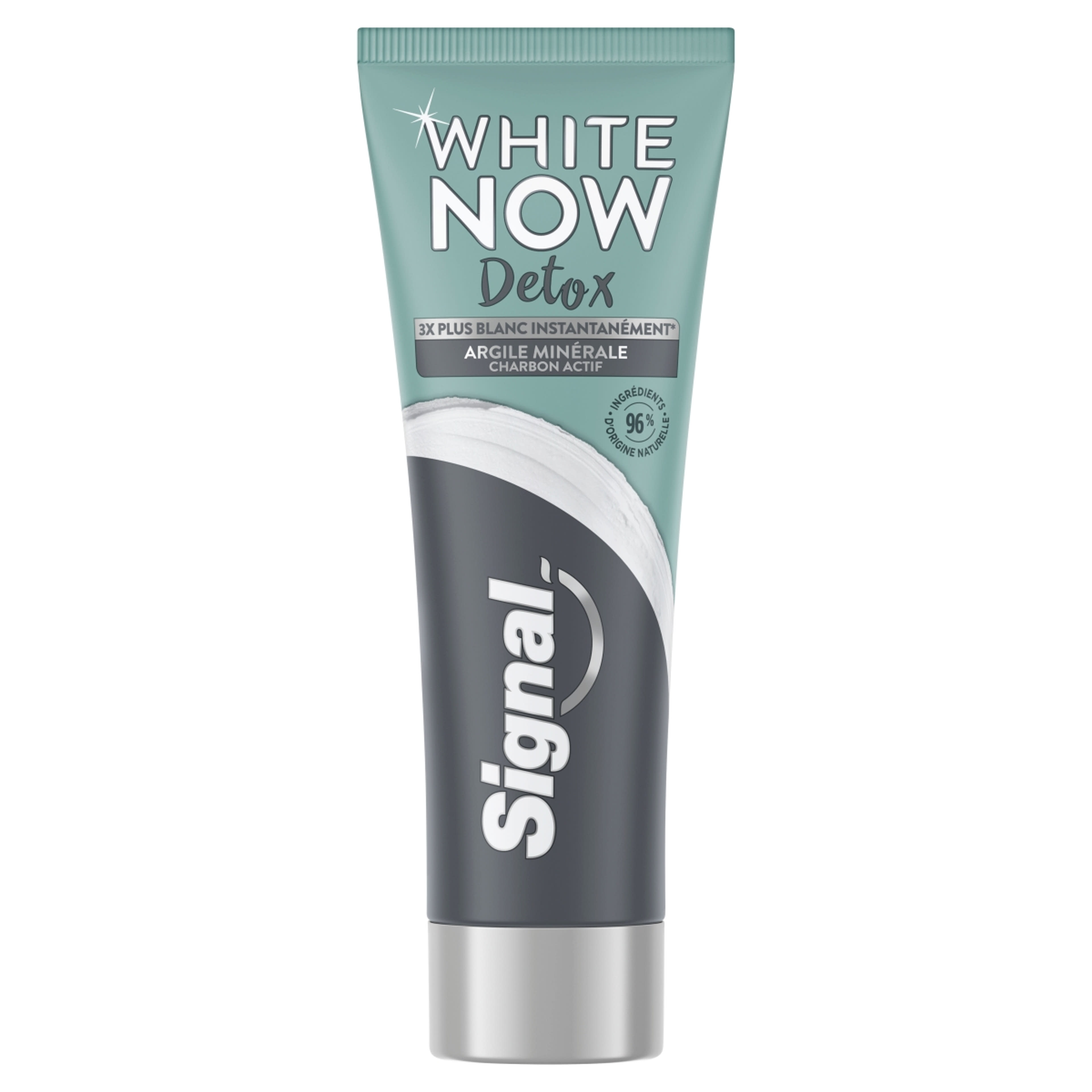 Signal White Now Detox Mineral Clay Activated Charcoal fogkrém - 75 ml