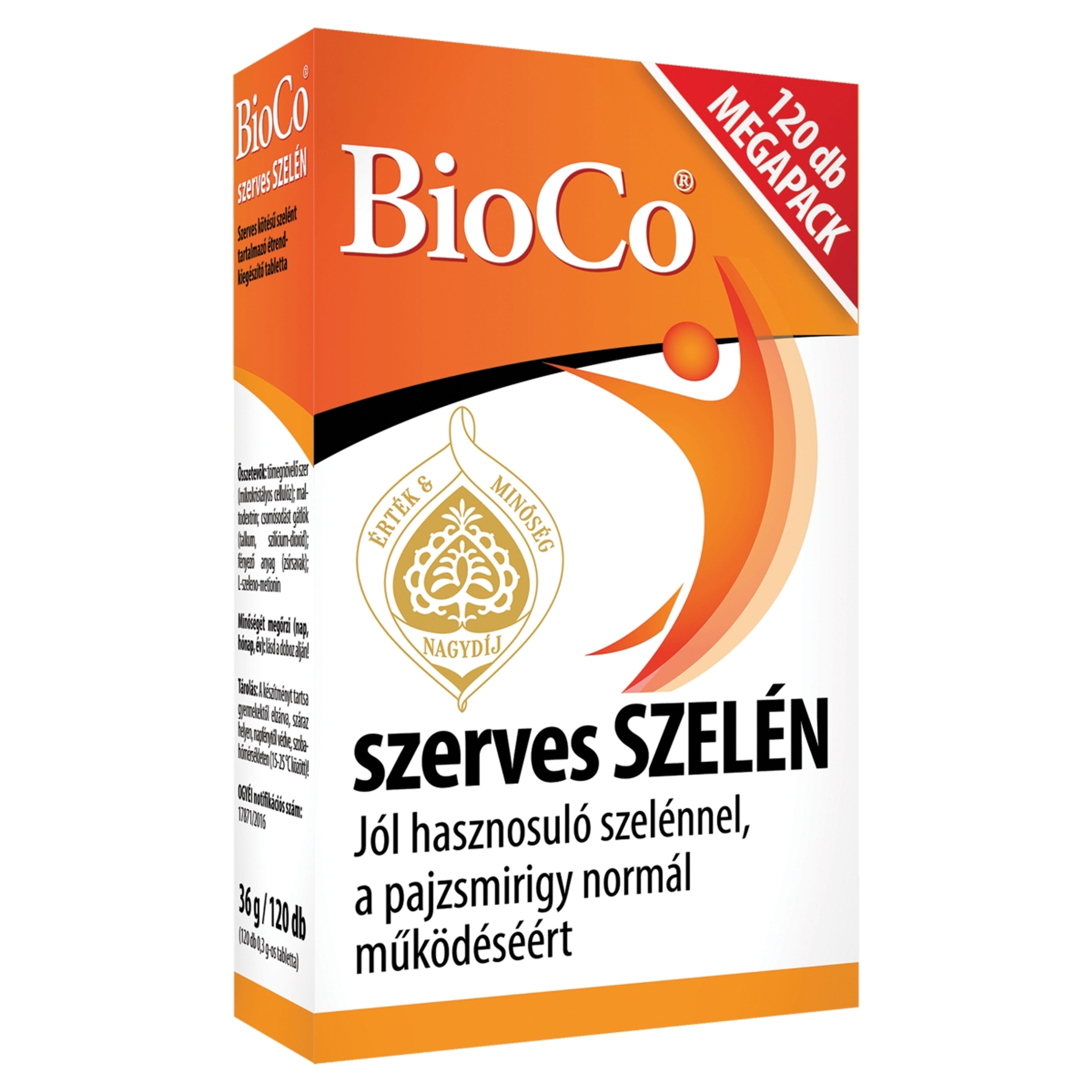 Bioco szerves szelén megapack tabletta - 120 db-2