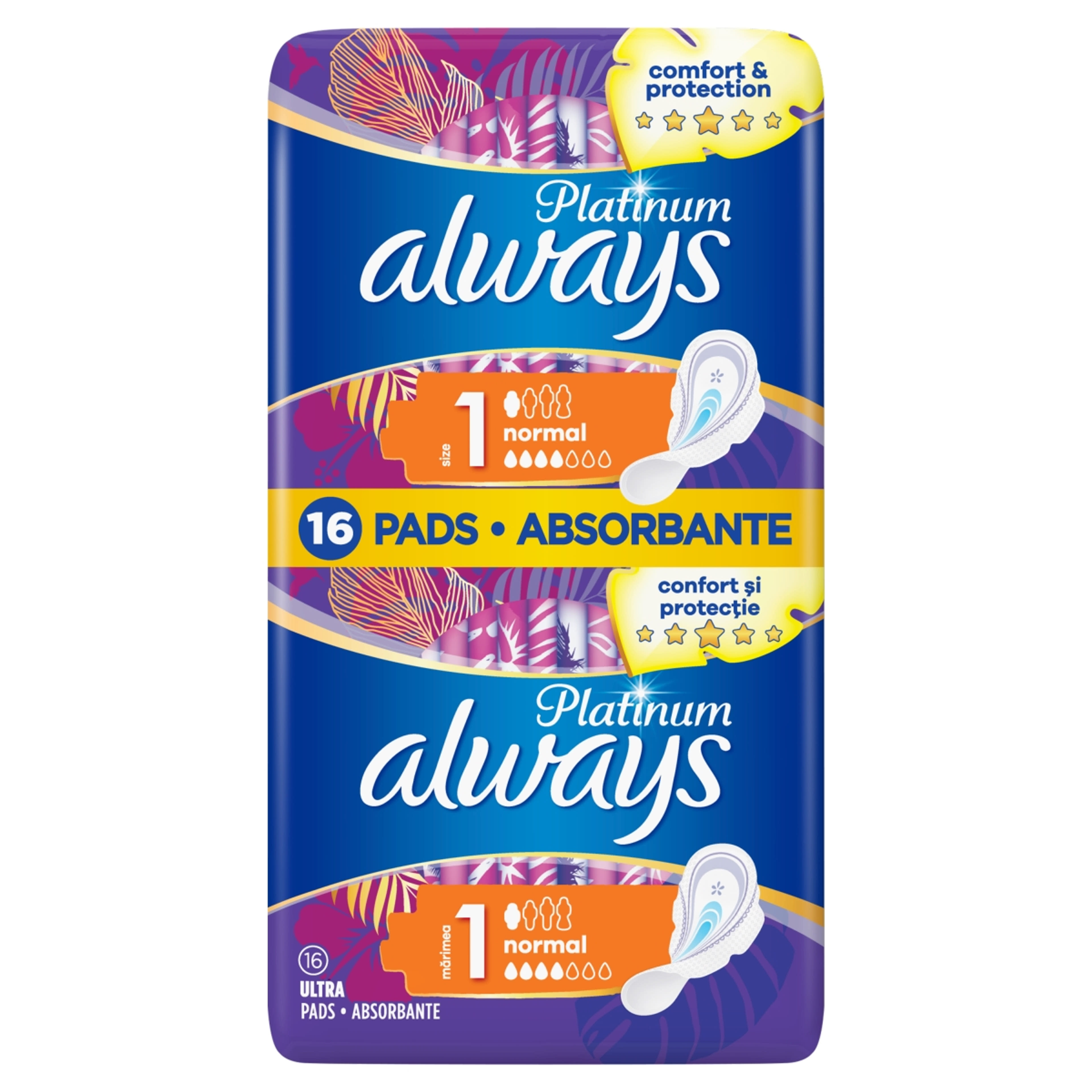 Always Platinum Duo Pack normál egészségügyi betét - 16 db