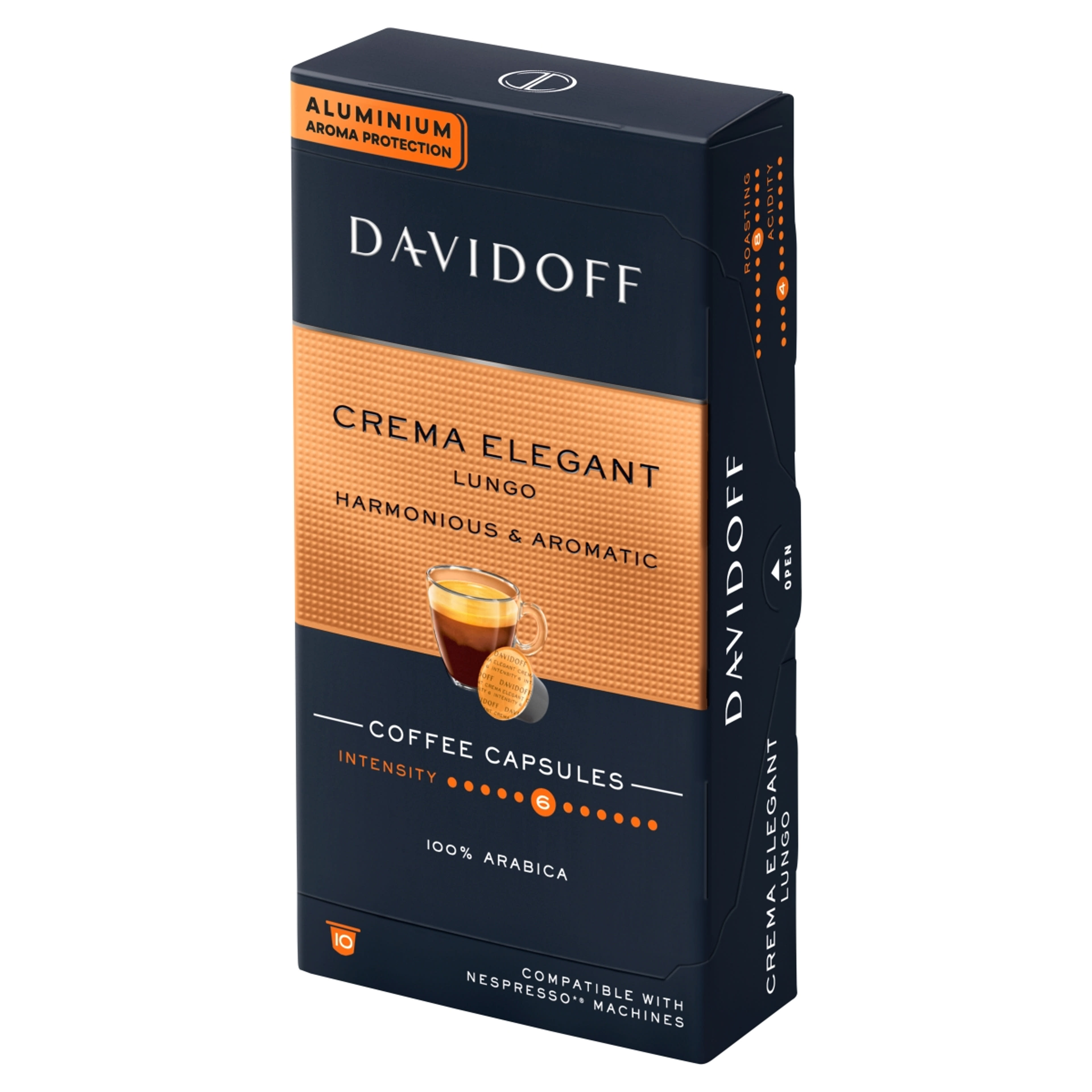 Davidoff Crema Elegant Lungo Nesspresso kávékapszula - 10 db-2