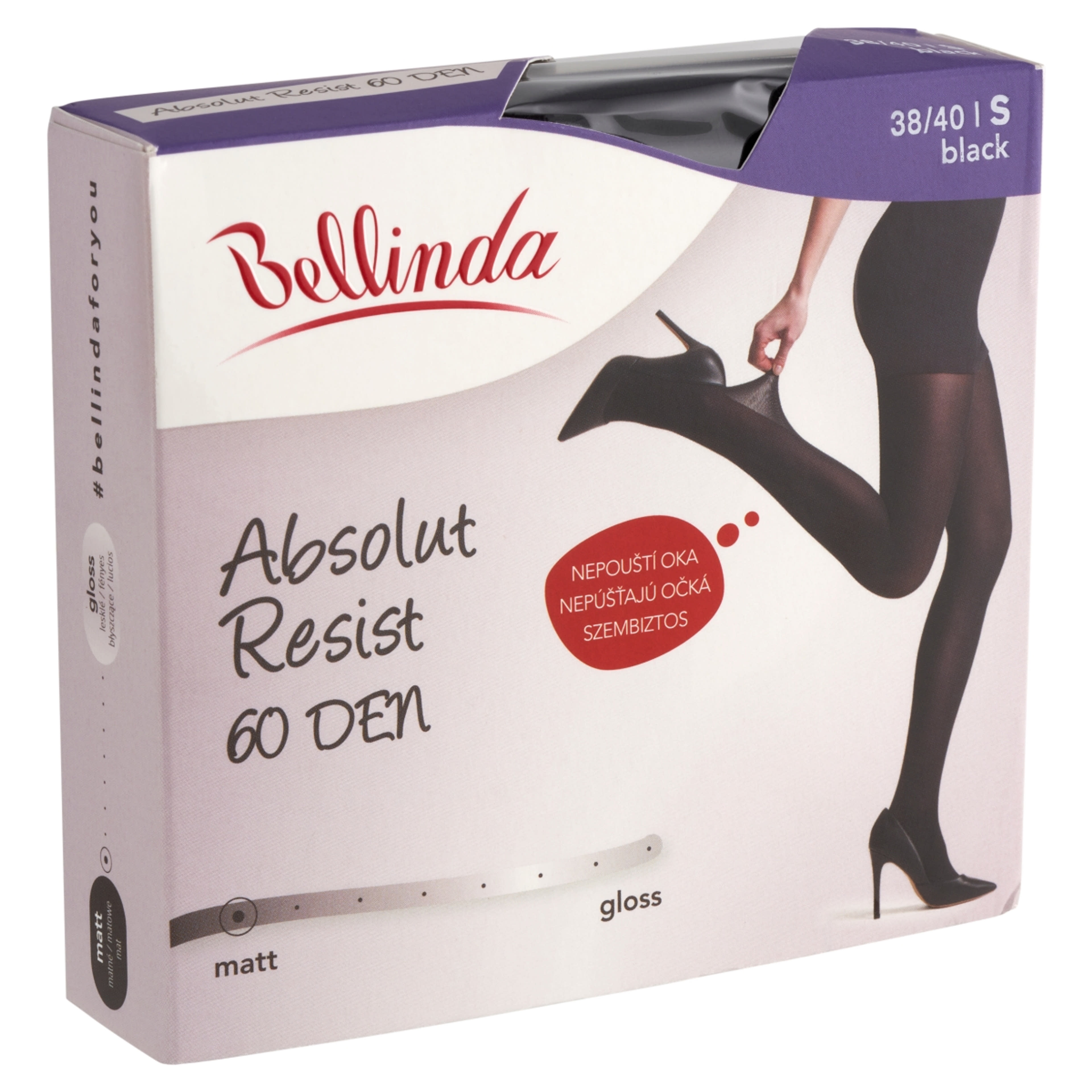 Bellinda Absolut Resist 30den Fekete S Harisnya - 1 db-2