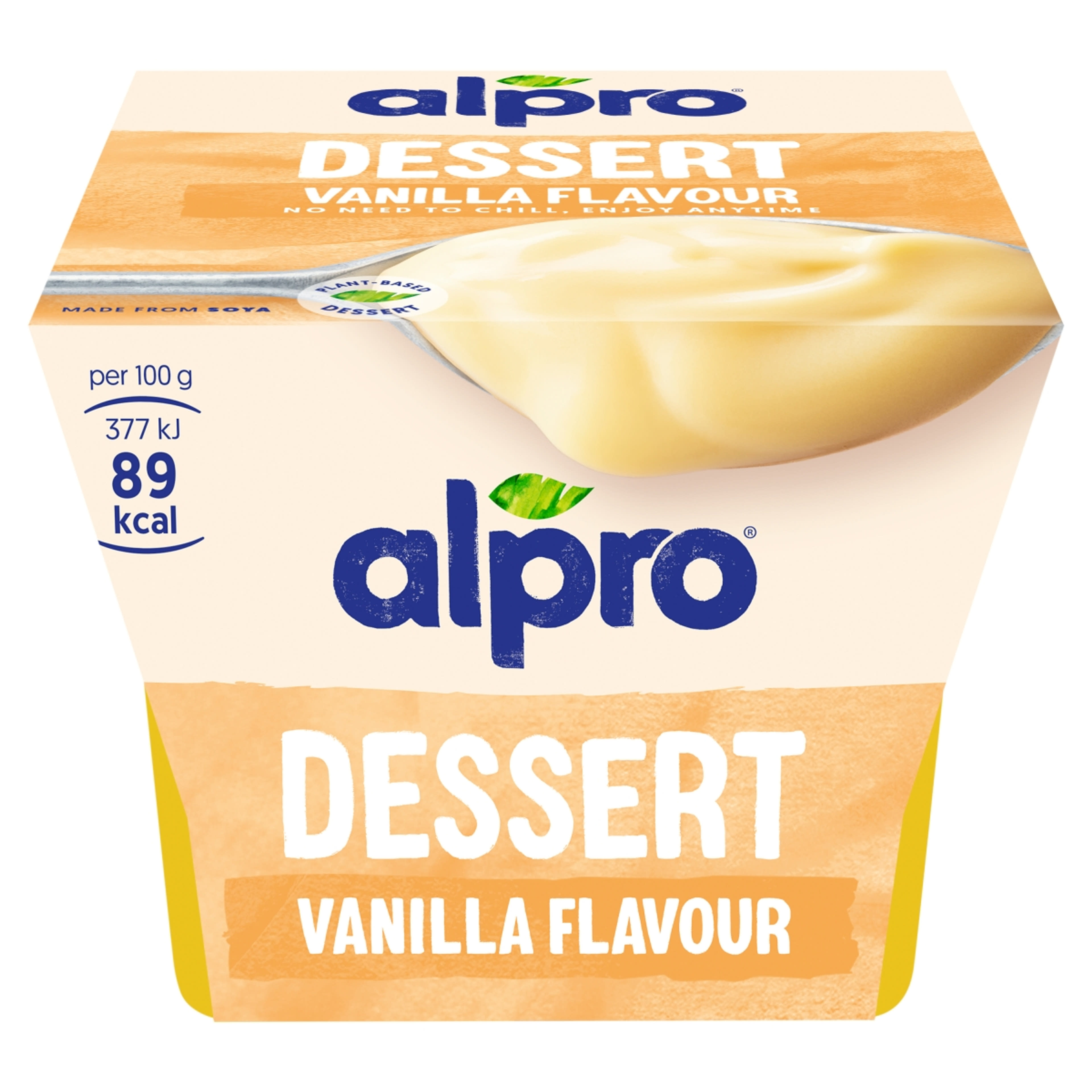 Alpro vanília ízu szójadesszert vitaminokkal és kalciummal dúsított -  125 g-1