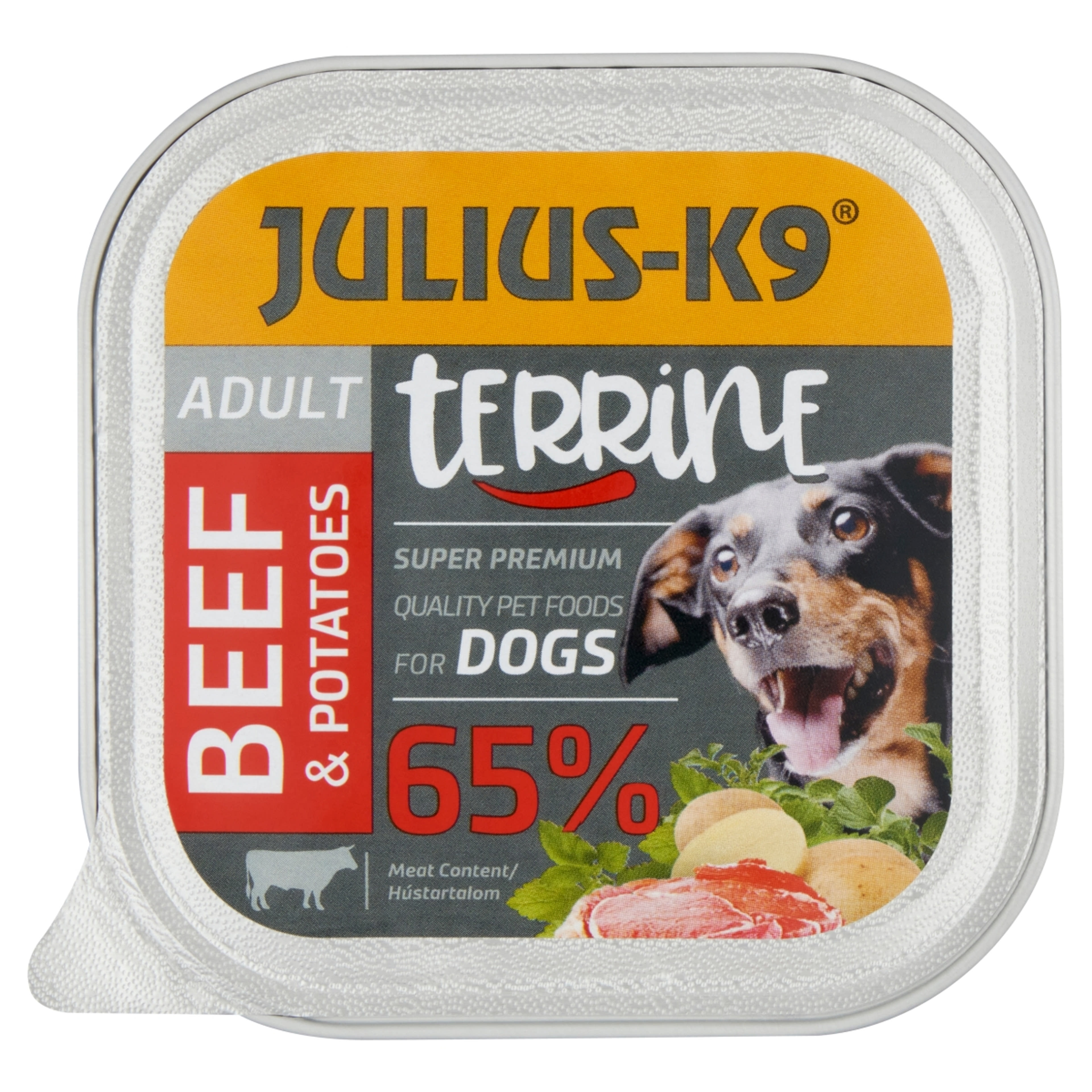 Julius-K9 alutál kutyáknak, marha-burgonya - 150 g-1