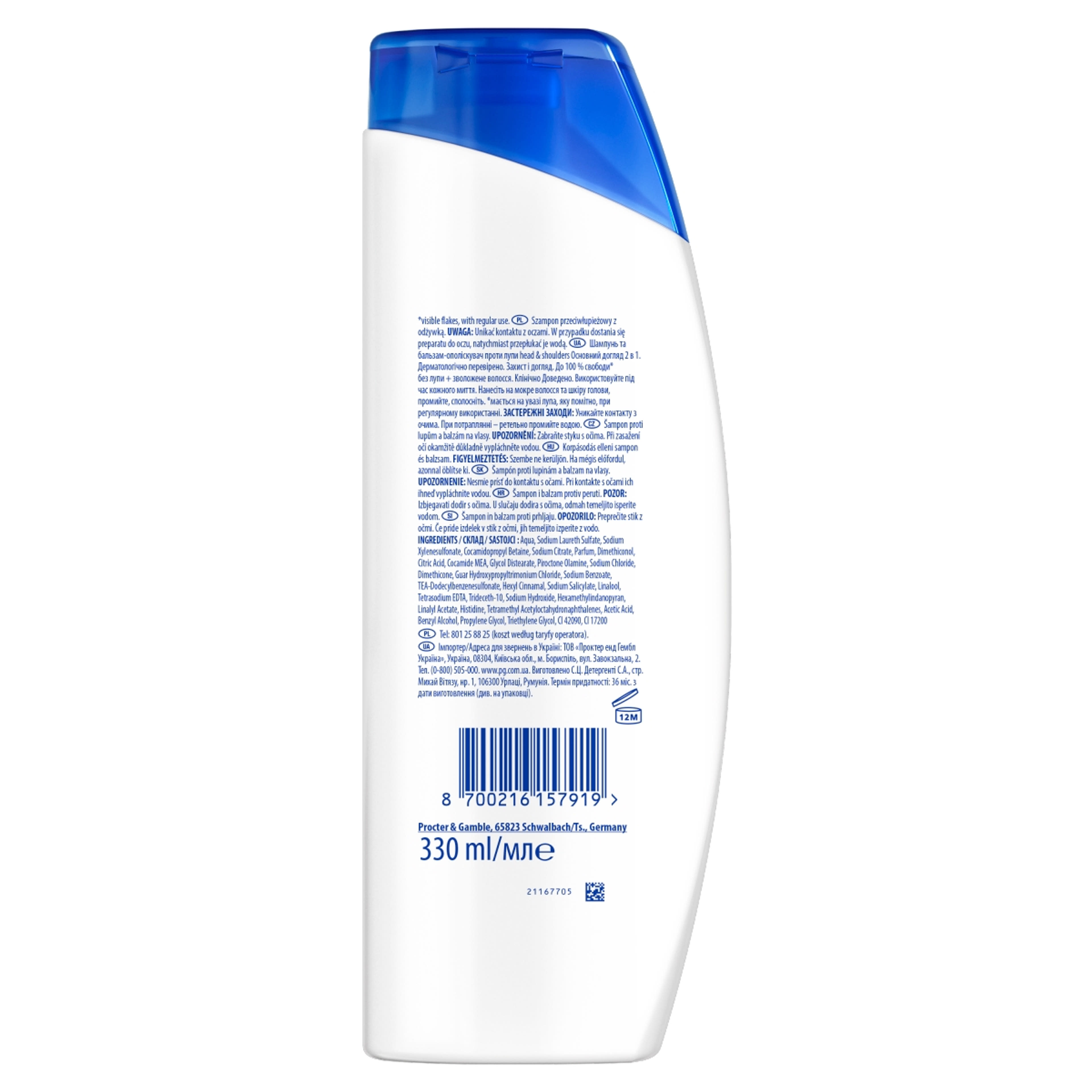Head & Shoulders Classic Clean 2 az 1-ben korpásodás elleni sampon - 330 ml-2