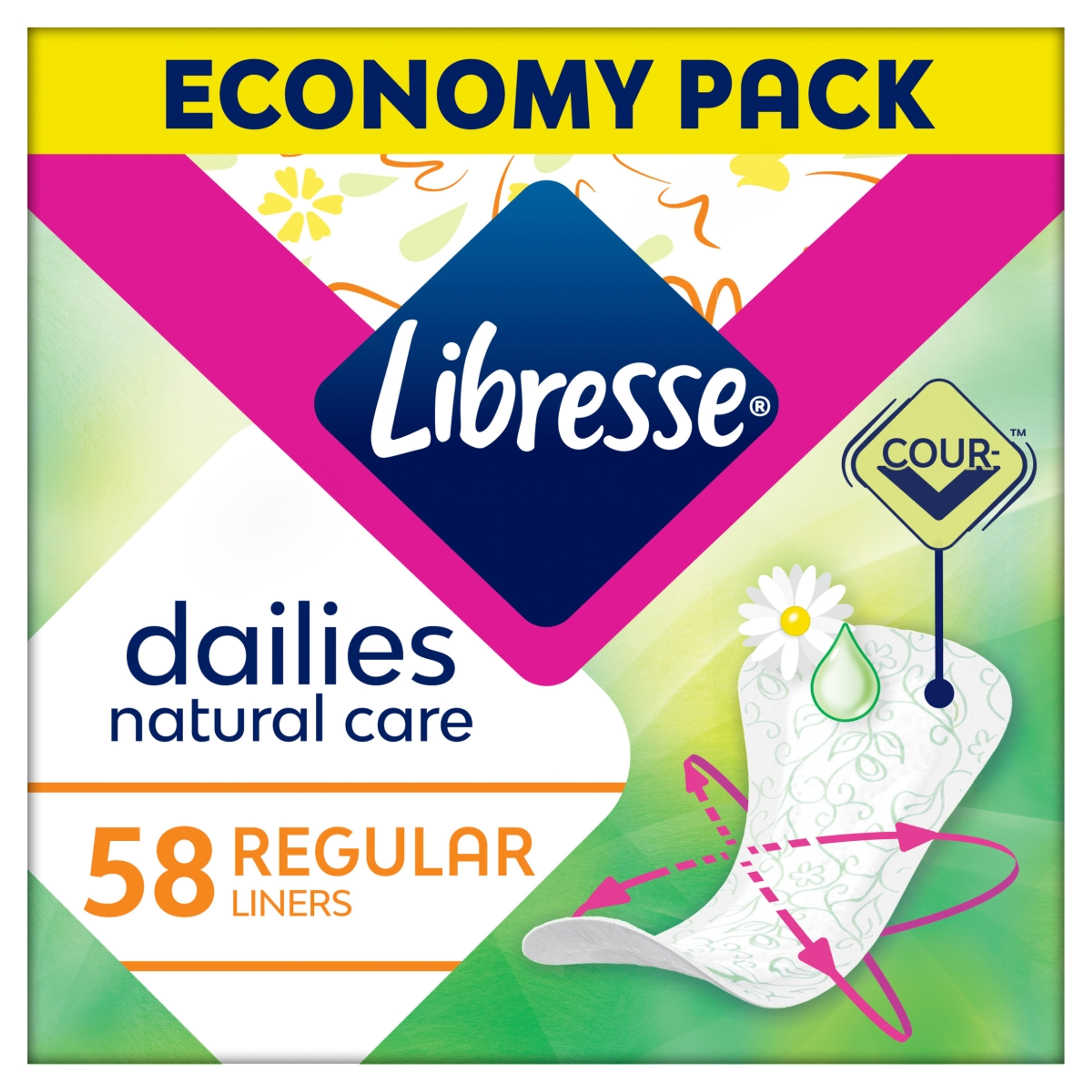 Libresse Natural Care Normal illatmegkötő tisztasági betét - 58 db-5