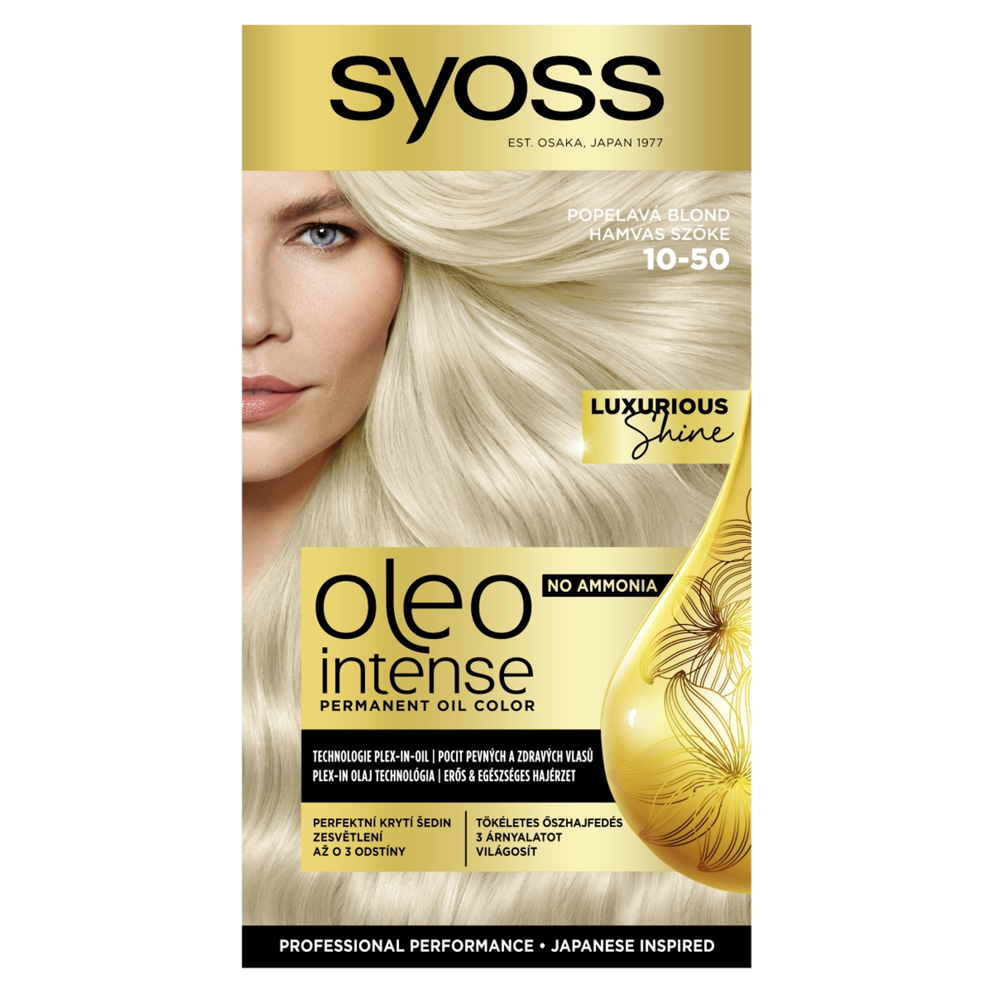 Syoss Color Oleo intenzív olaj hajfesték 10-50 hamvas szőke - 1 db-1