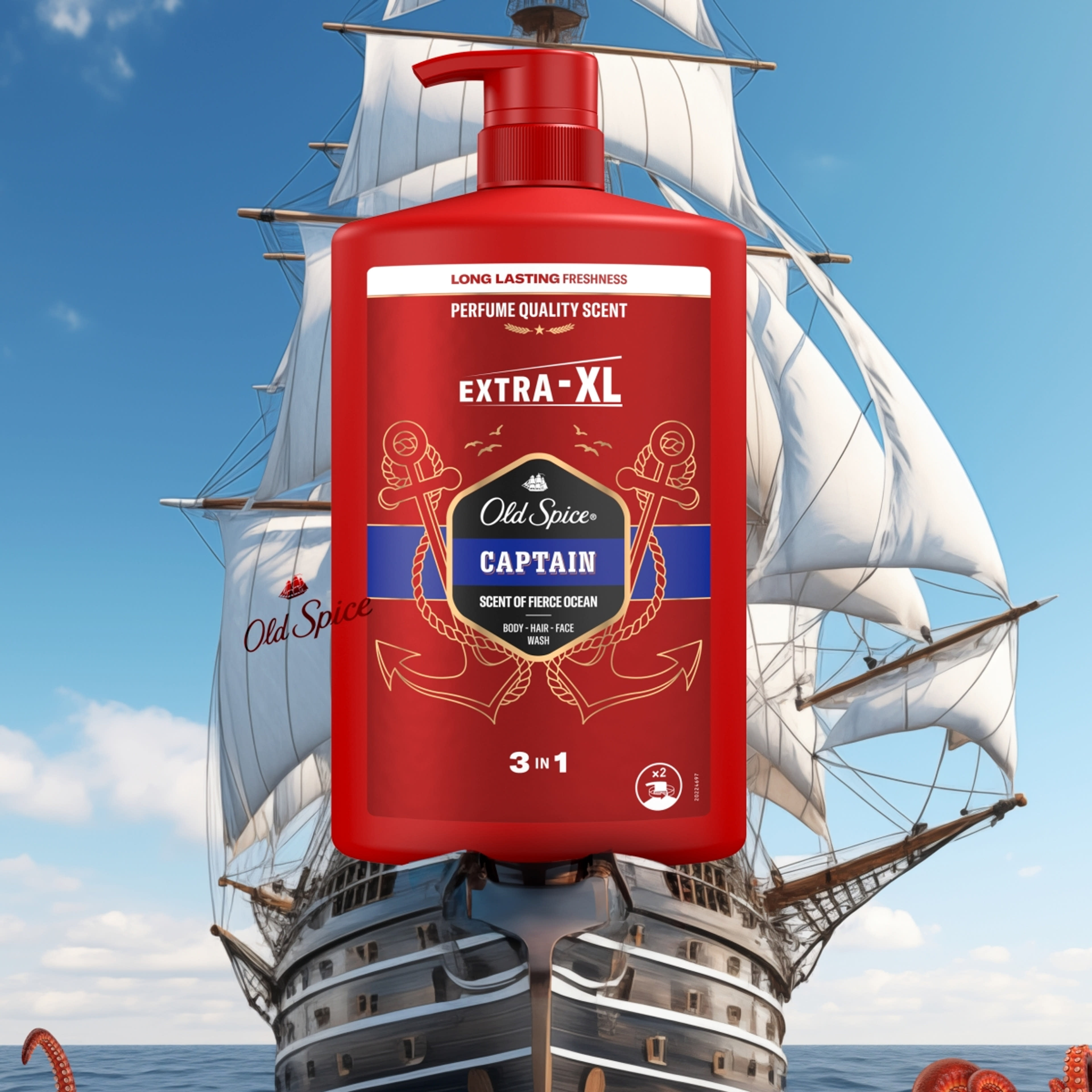 Old Spice Captain tusfürdő - 1000 ml-7