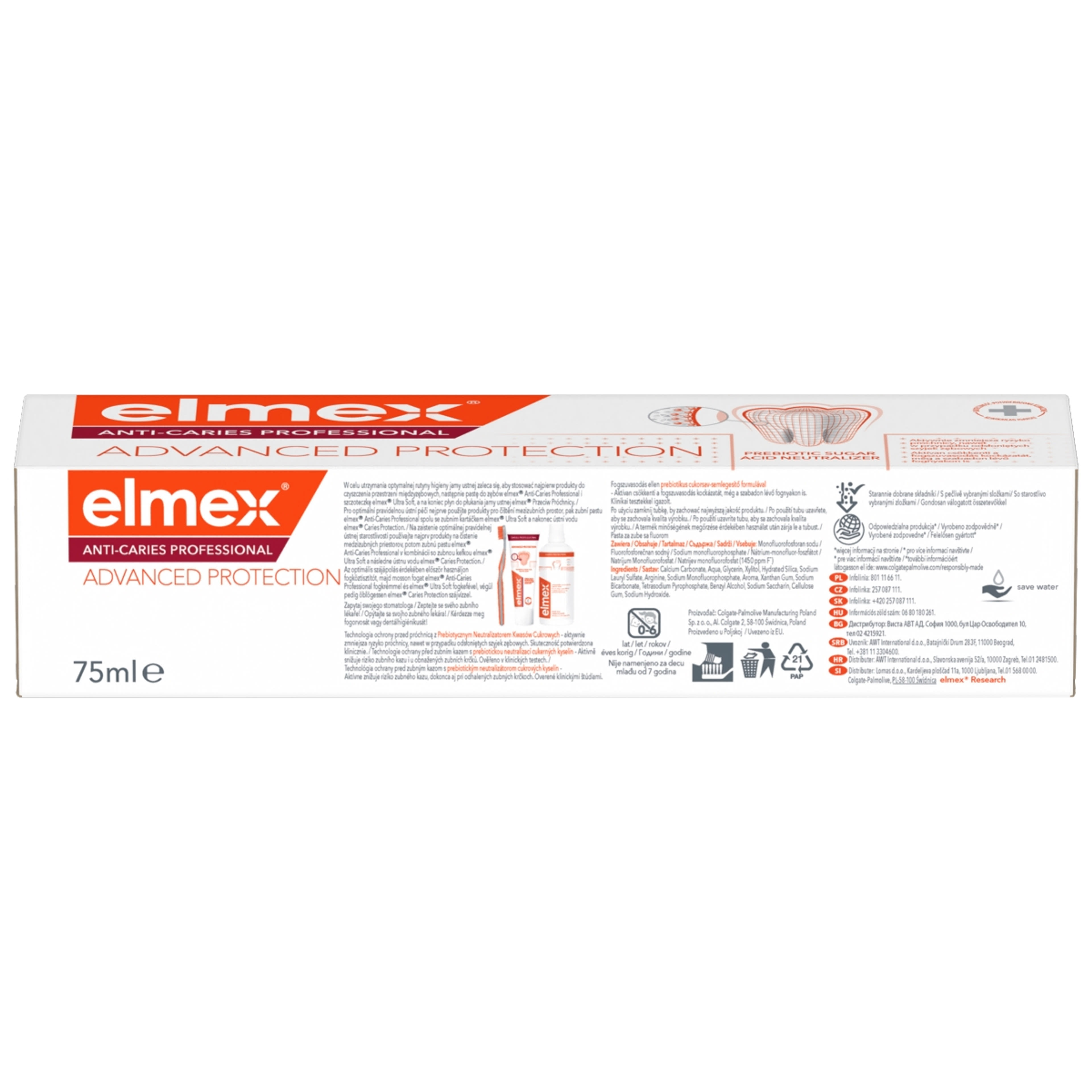 Elmex Anti-Caries Protection Professional fogkrém fogkrém - 75 ml-3