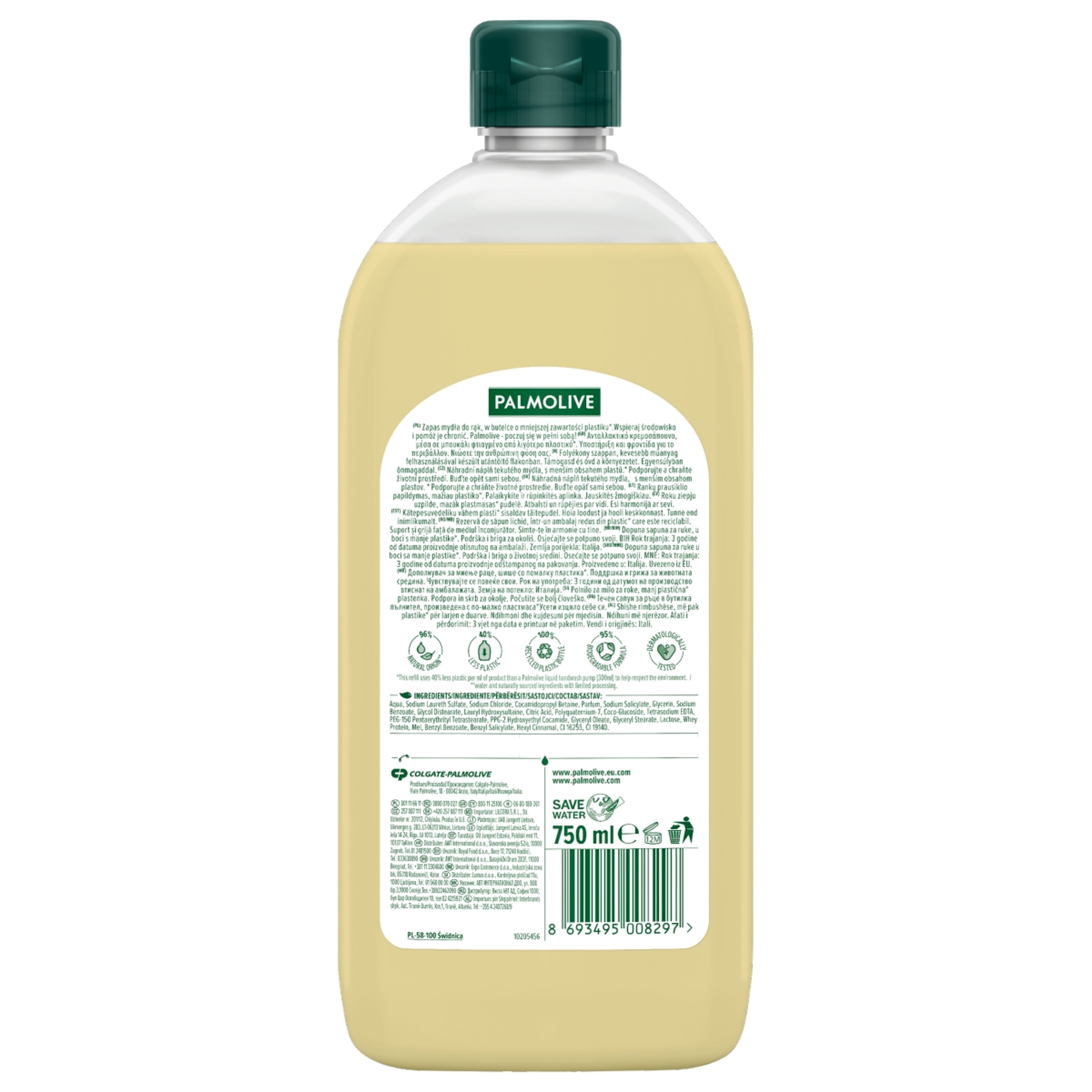 Palmolive Naturals Milk&Honey folyékony szappan utántöltő - 750 ml-2