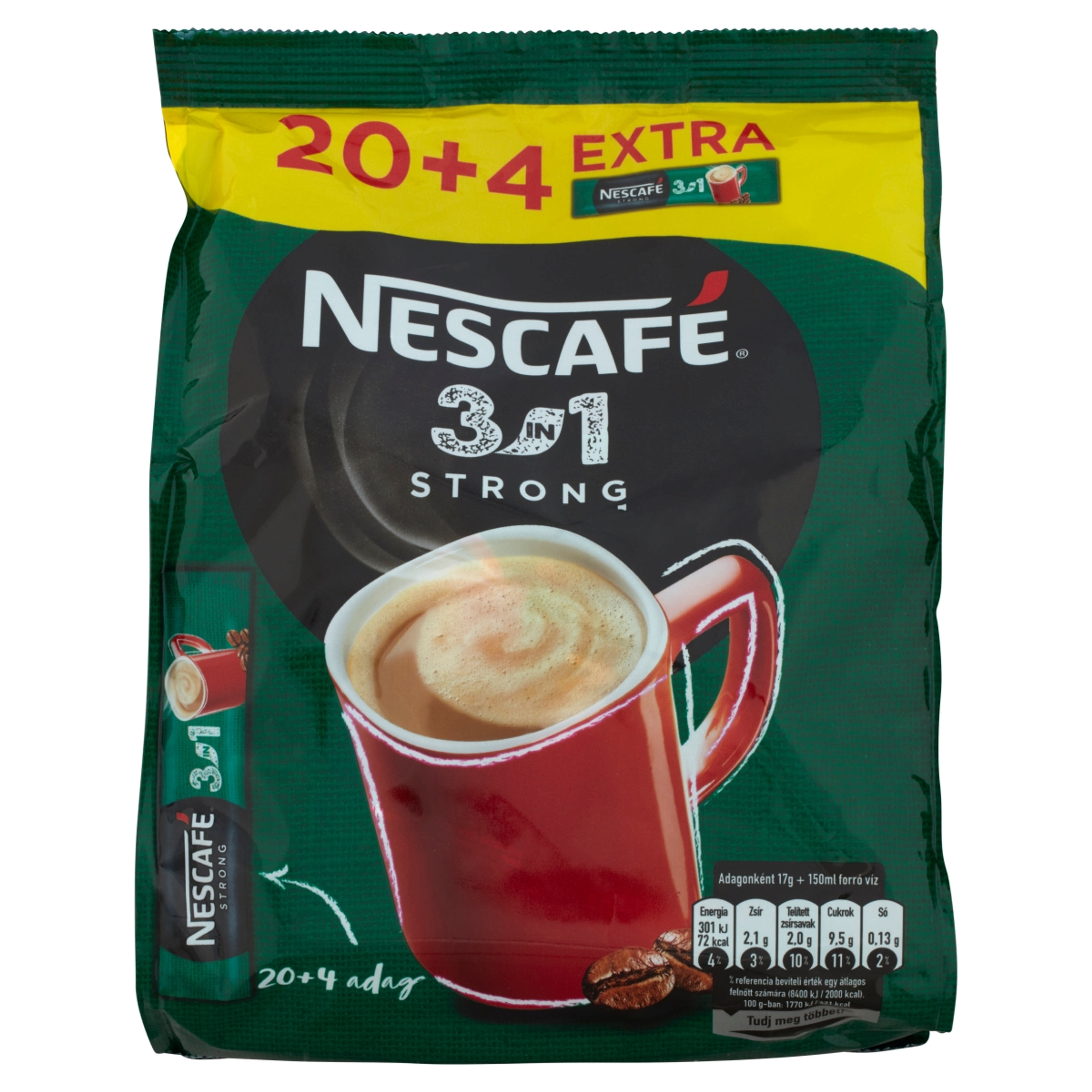 Nescafé 3in1 Strong kávéspecialitás 24 db - 17 g