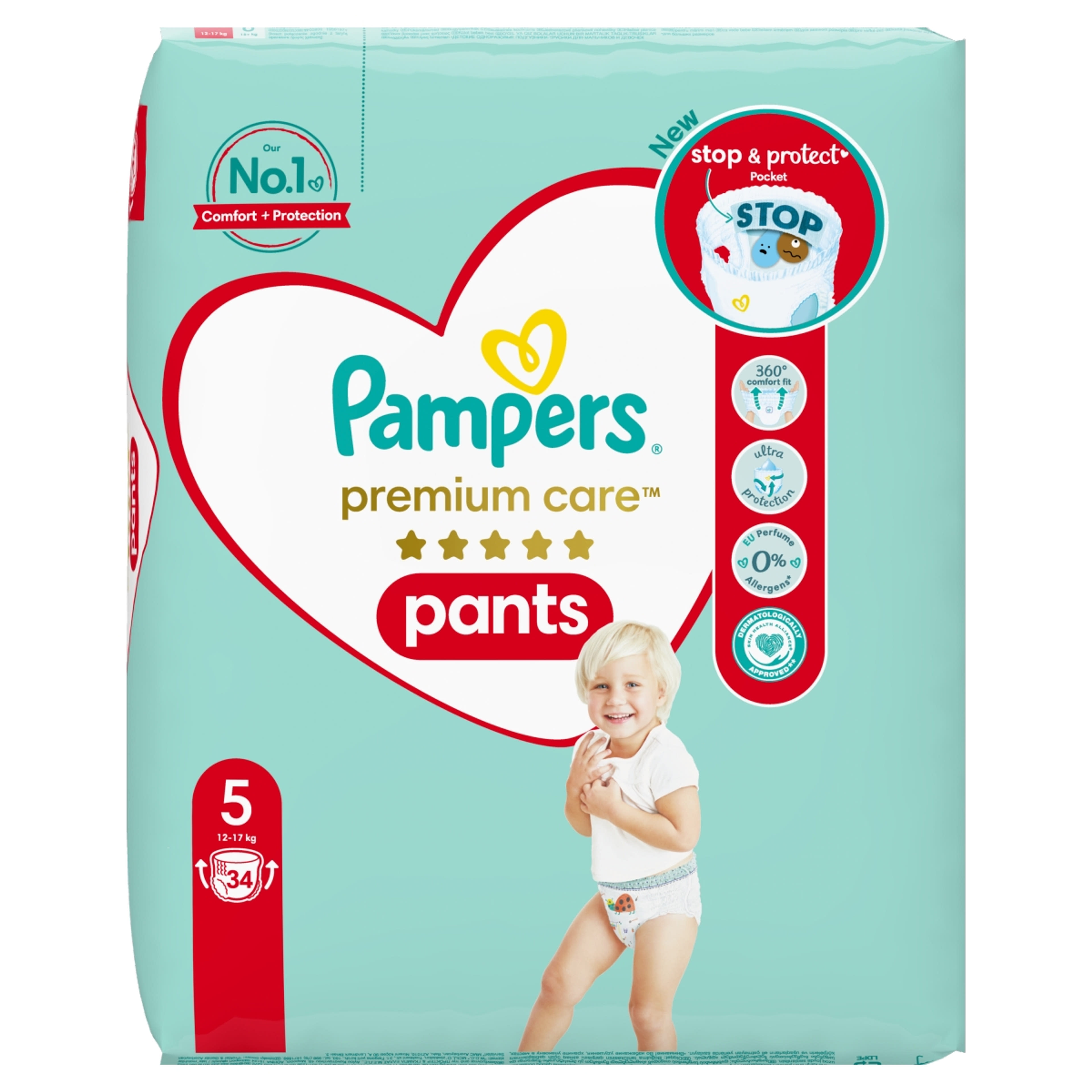 Pampers Premium Care Pants 5-ös 12-17kg - 34 db