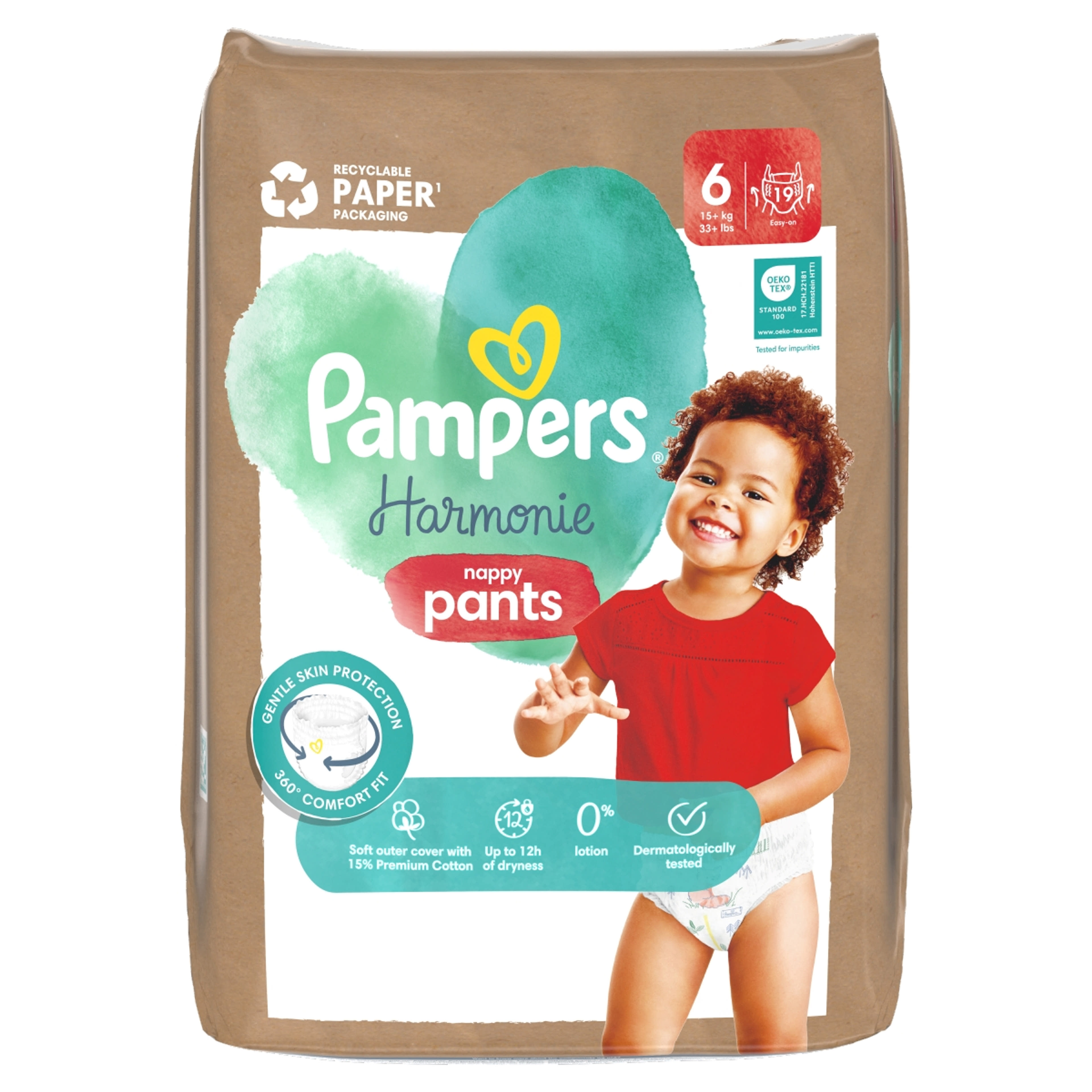 Pampers Harmonie Pants pelenka 6-os 15+kg -19 db