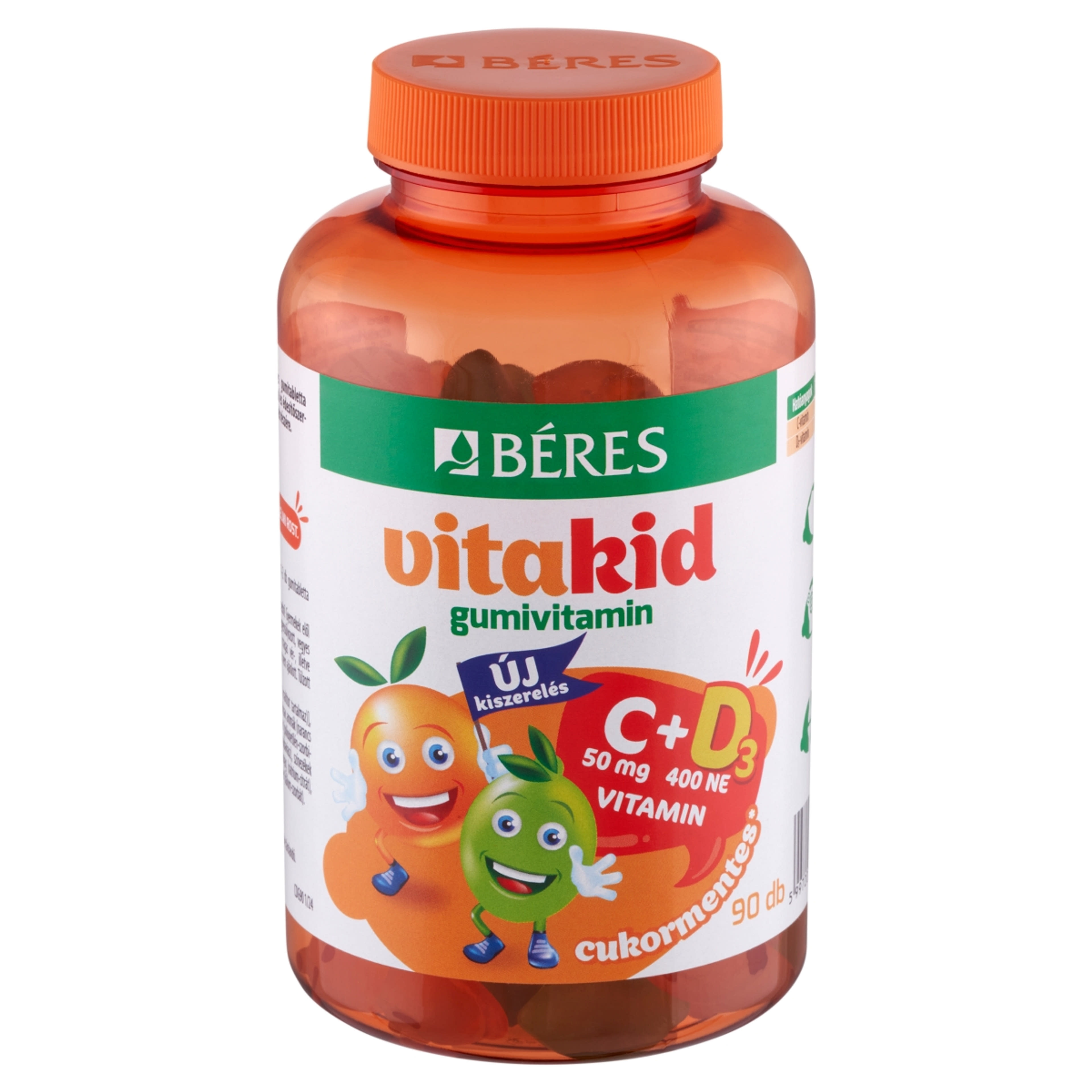 Béres Vitakid gumivitamin C- és D-vitaminnal - 90 db-3
