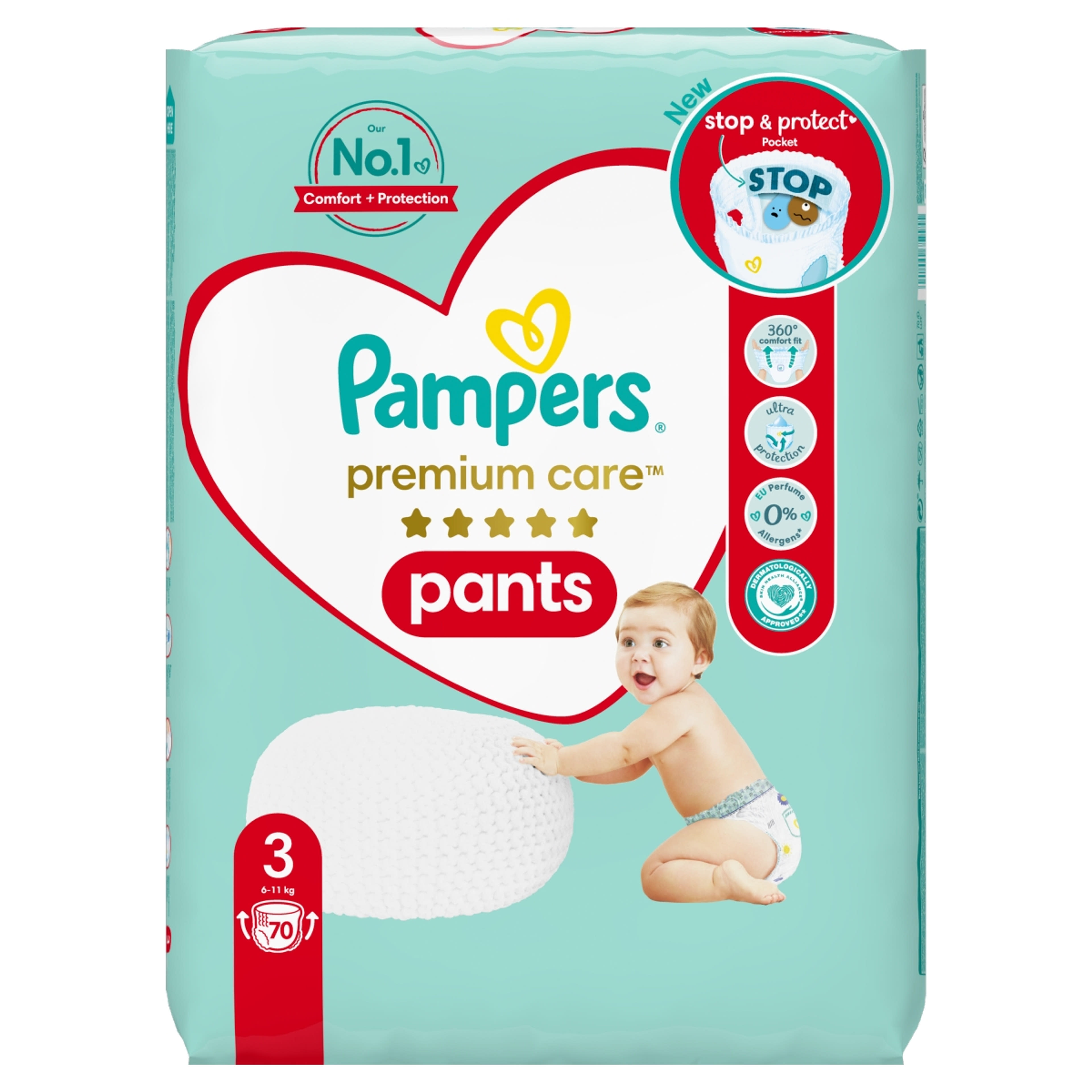 Pampers Premium Care Pants 3-as 6-11 kg - 70 db-1