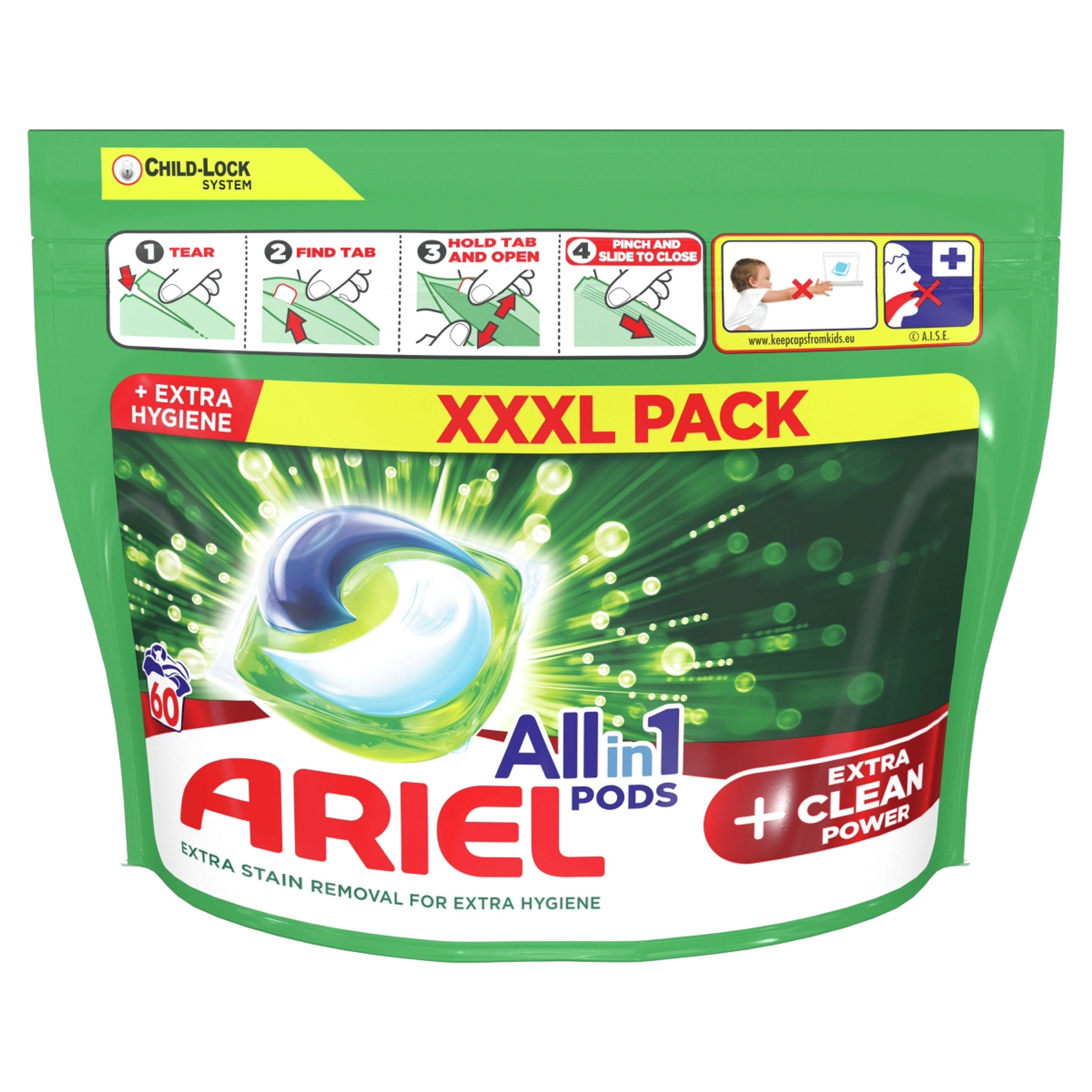 Ariel kapszula extra clean - 60 db