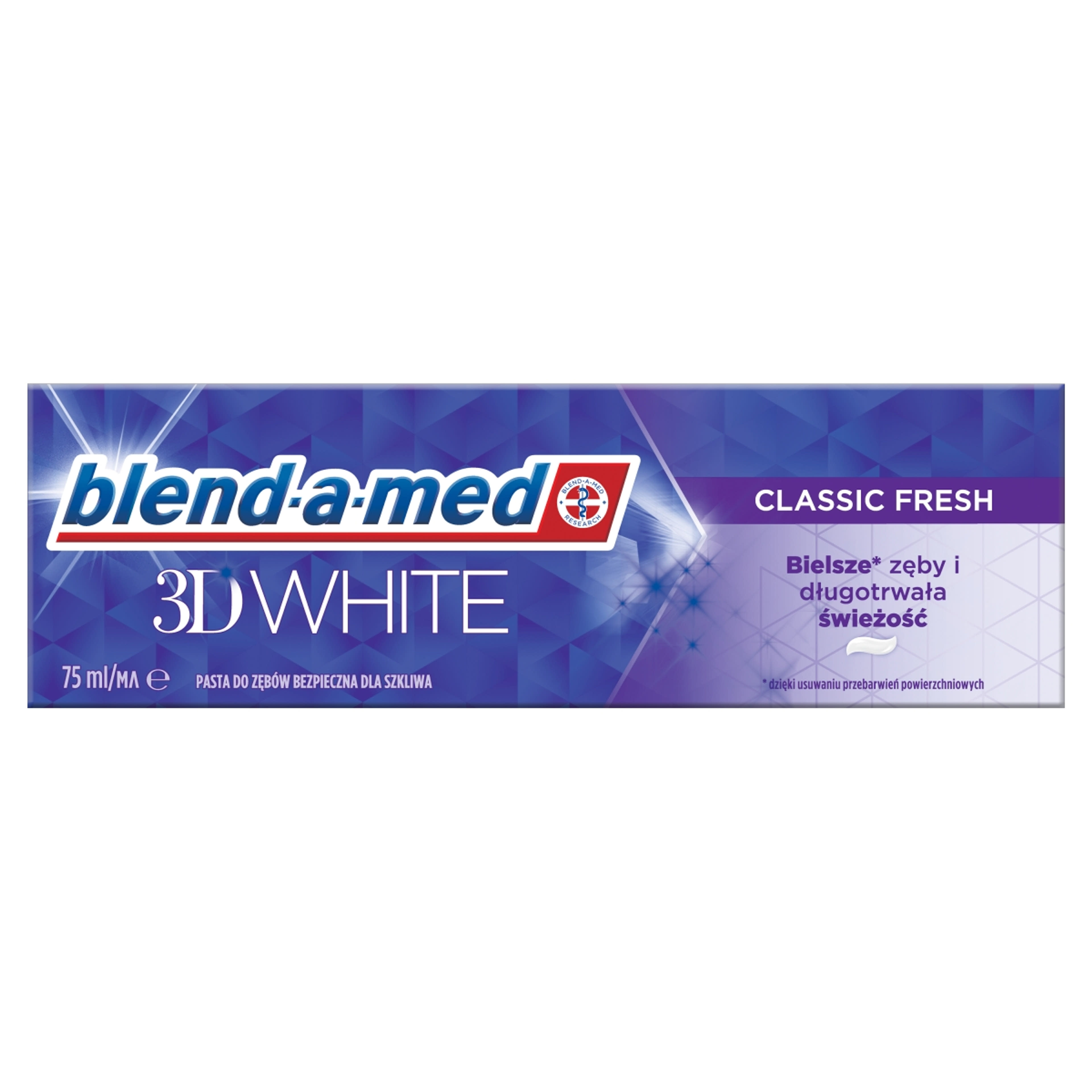 Blend-a-med 3D White Classic Fresh fogkrém - 75 ml
