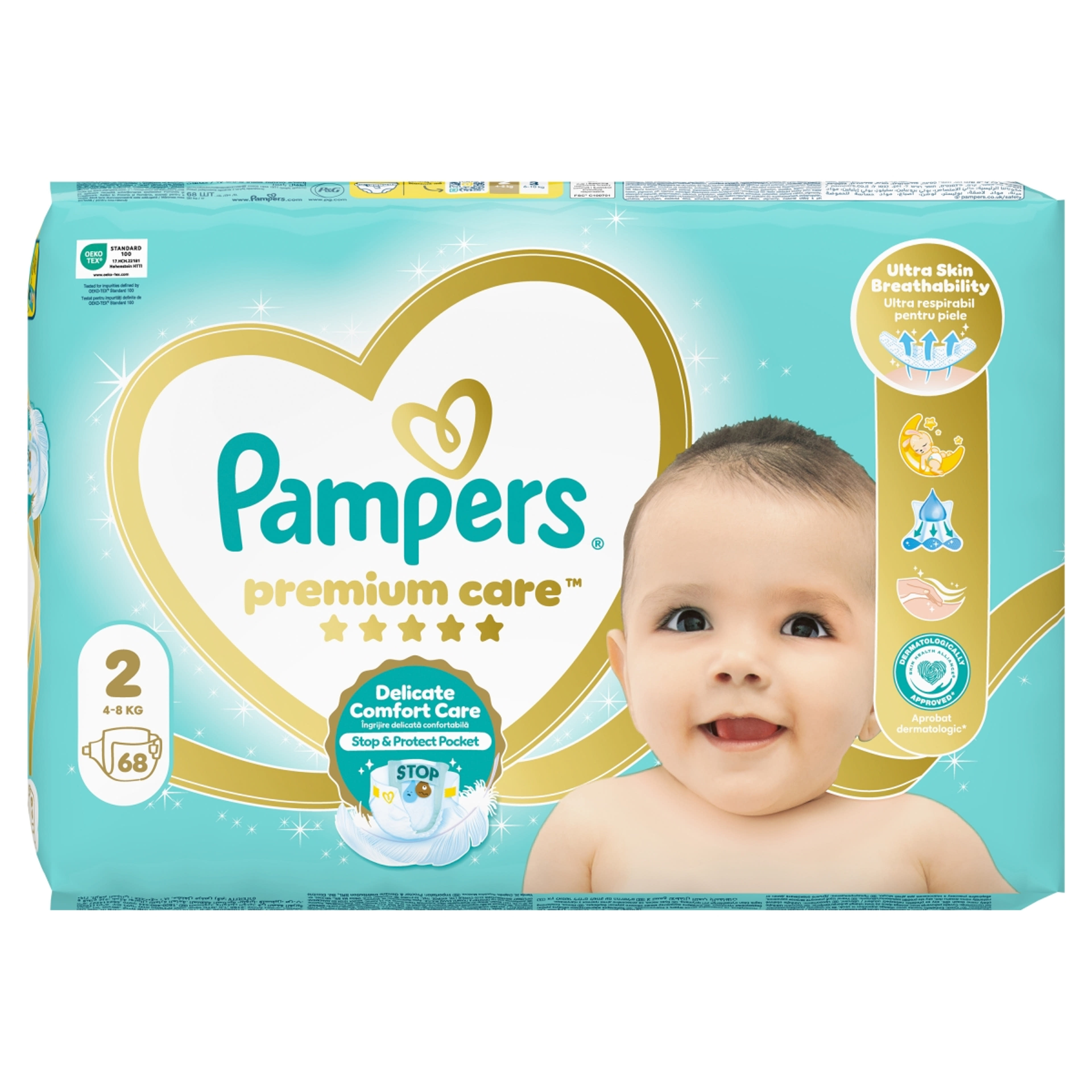 Pampers Premium Care pelenka 2-es 4-8 kg - 68 db-3