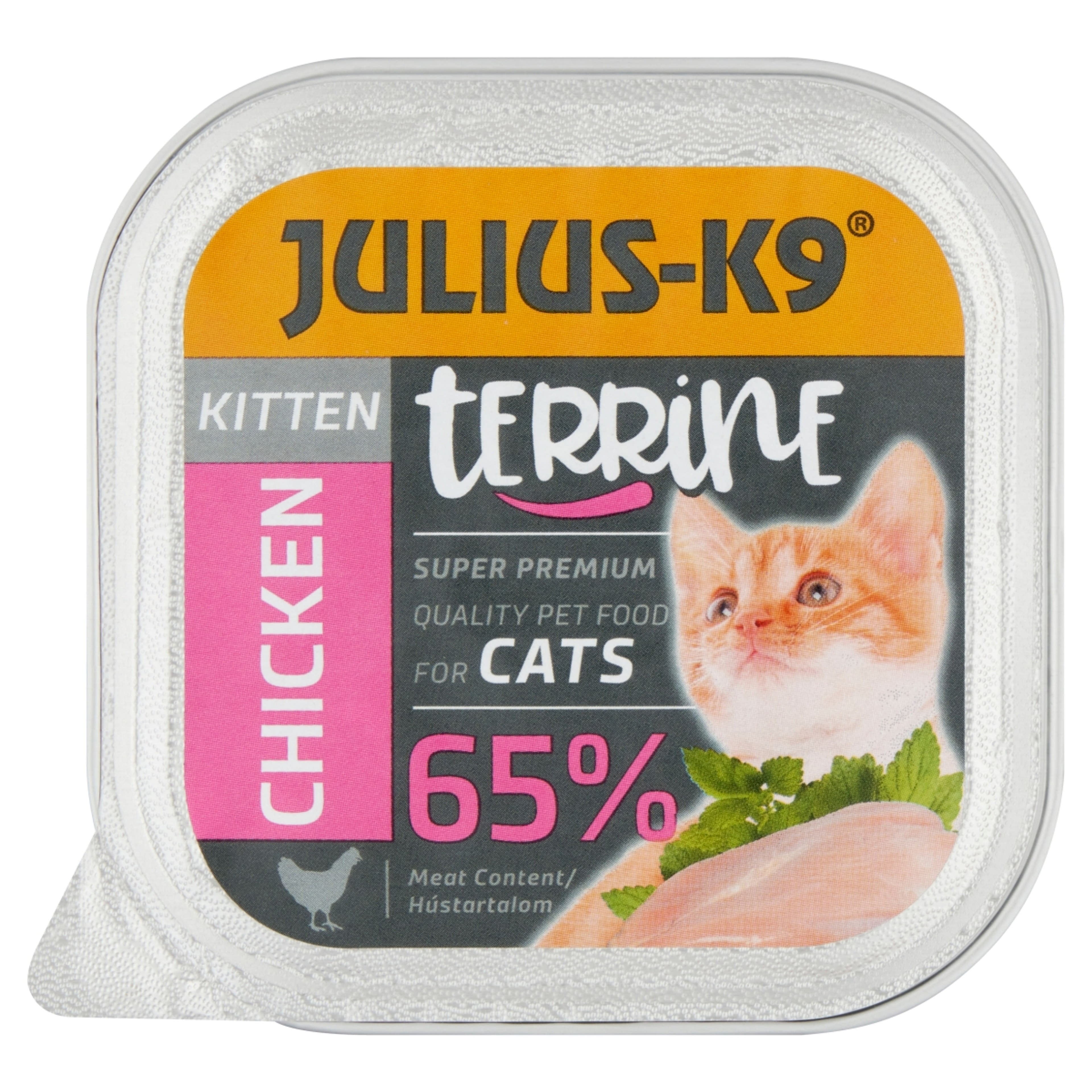 Julius-K9 alutál macskáknak, kitten csirke - 100 g