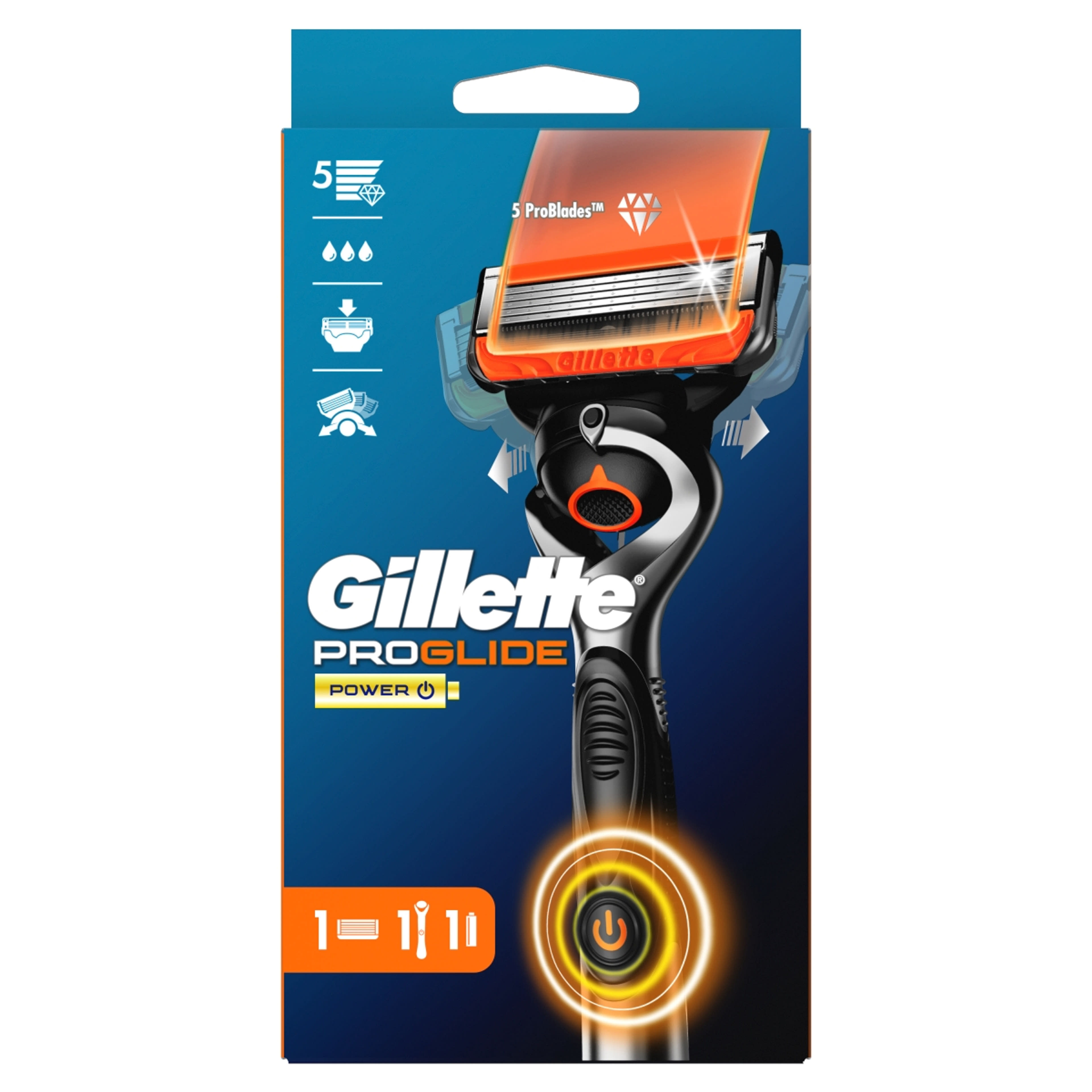 Gillette Fusion ProGlide Power Flexball elemes borotvakészülék - 1 db