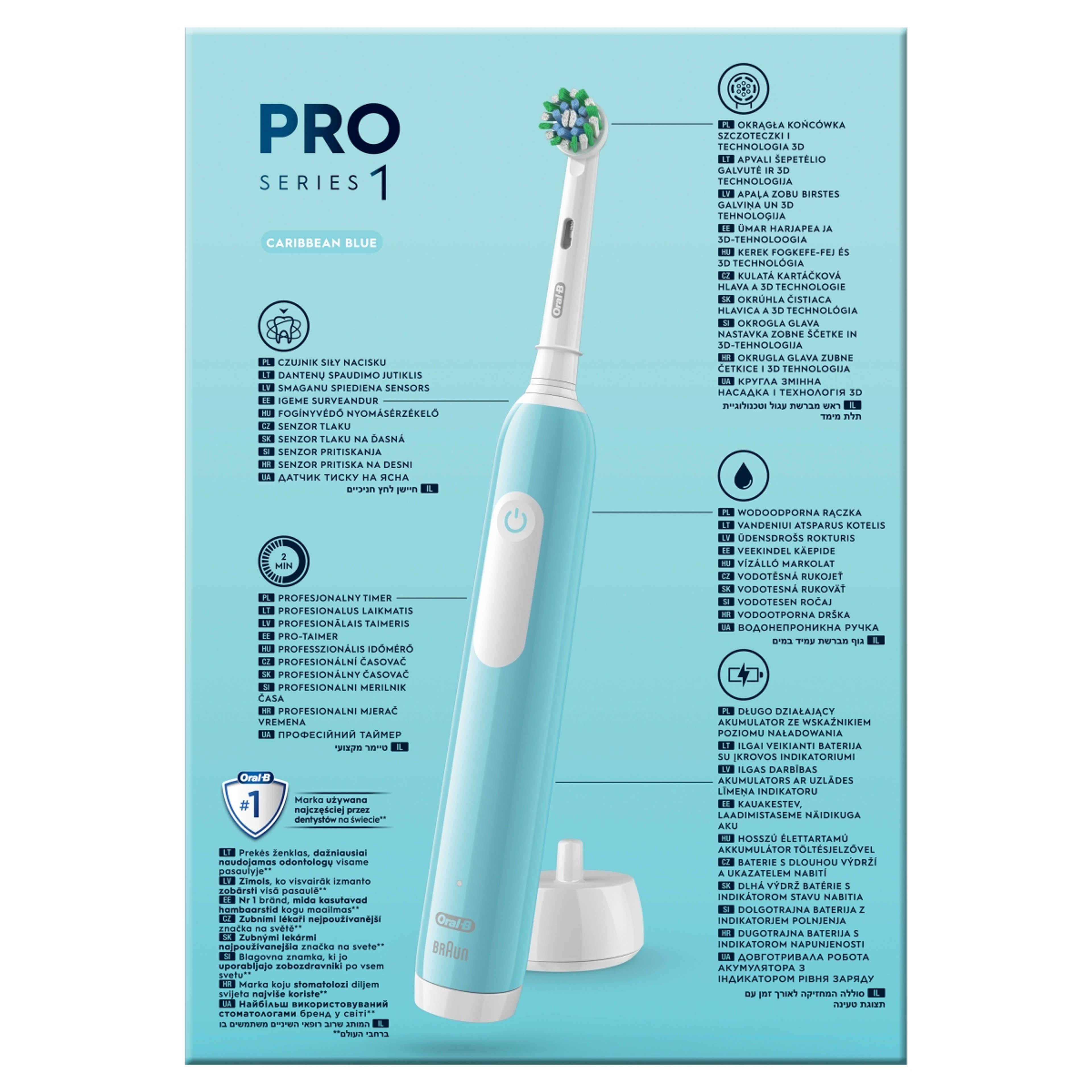 Oral-B Pro 1 – 790 elektromos fogkefe - 2 db-4