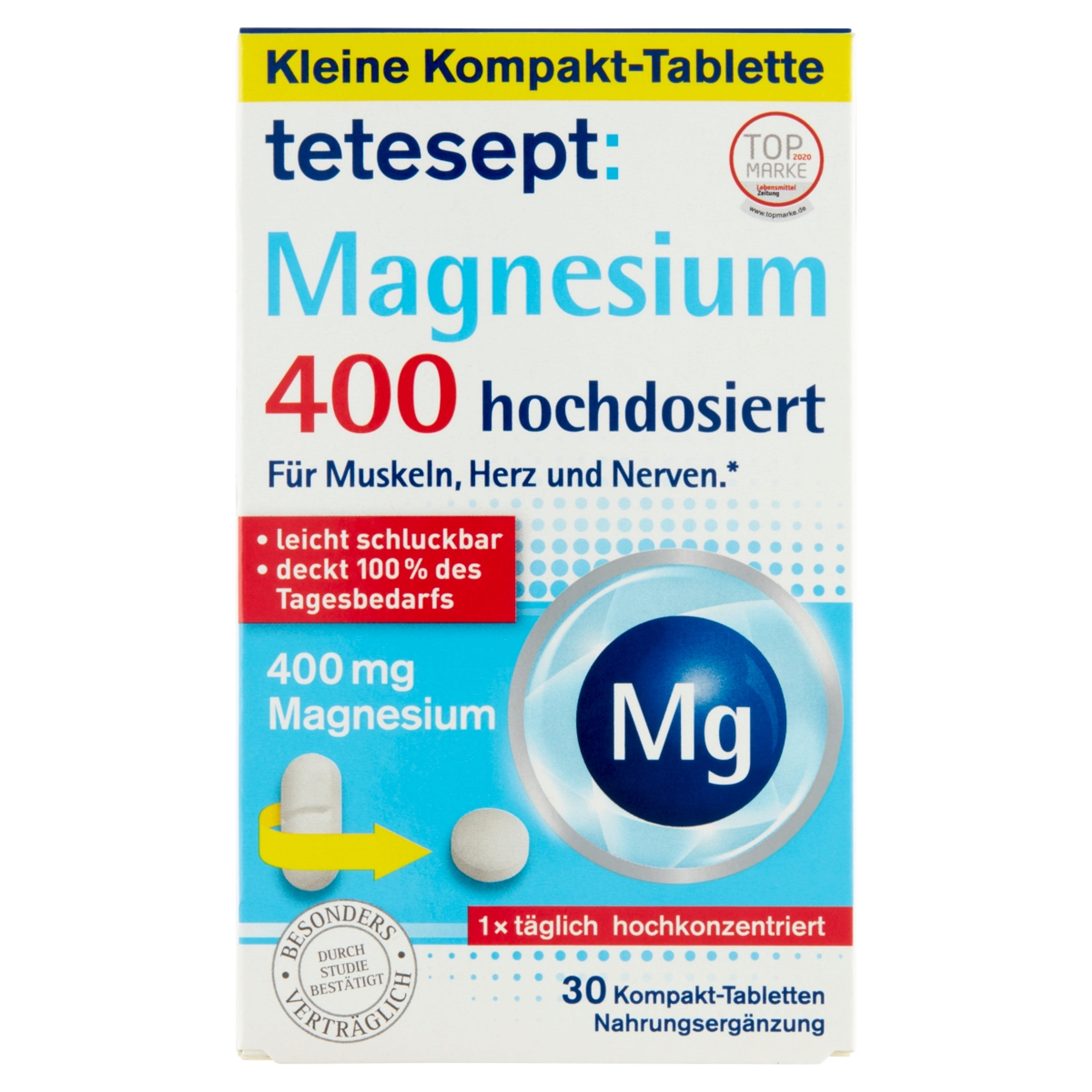Tetesept Vitamin Magnézium 400 Tabletta - 20 db