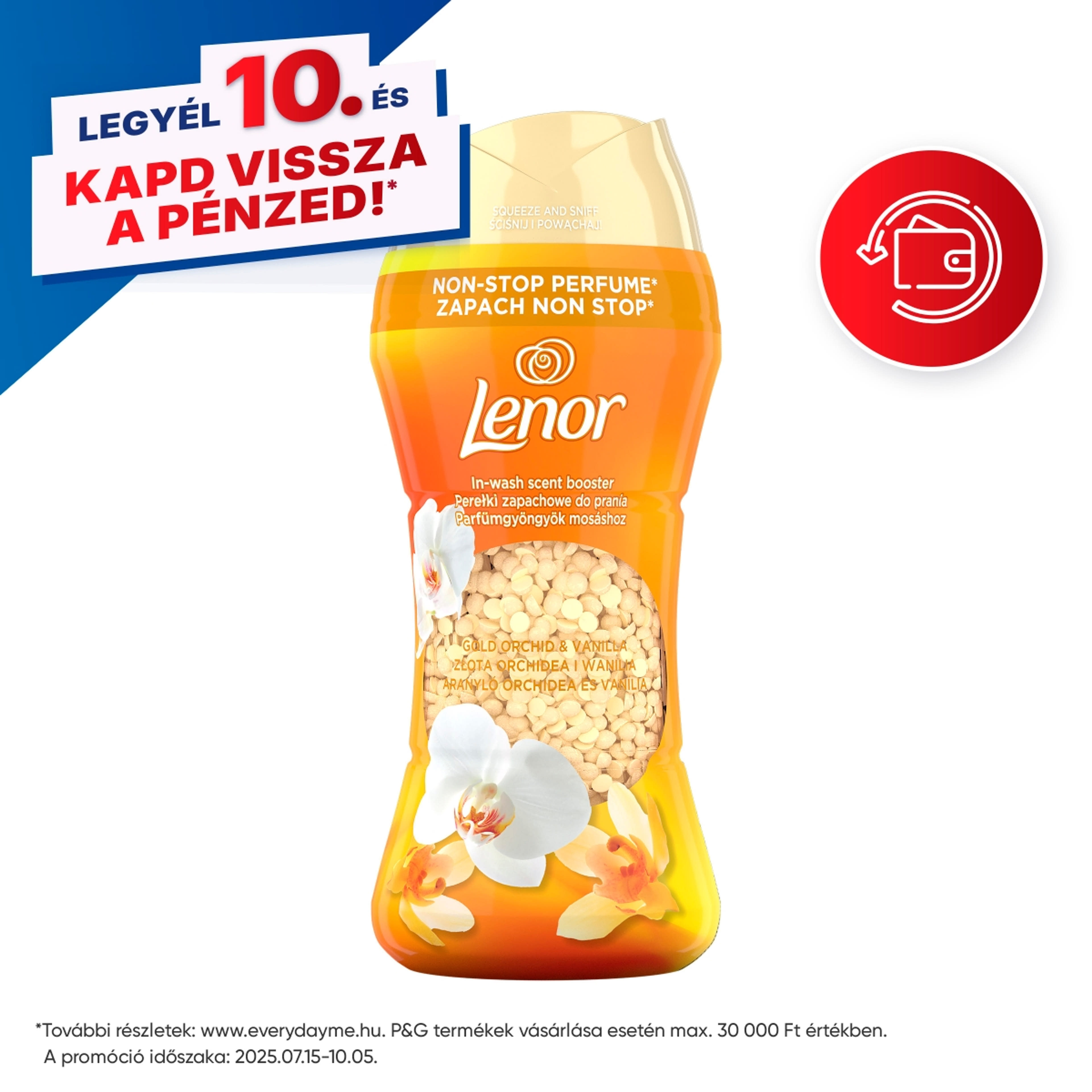 Lenor Gold Orchid & Vanilla illatgyöngy - 195 g