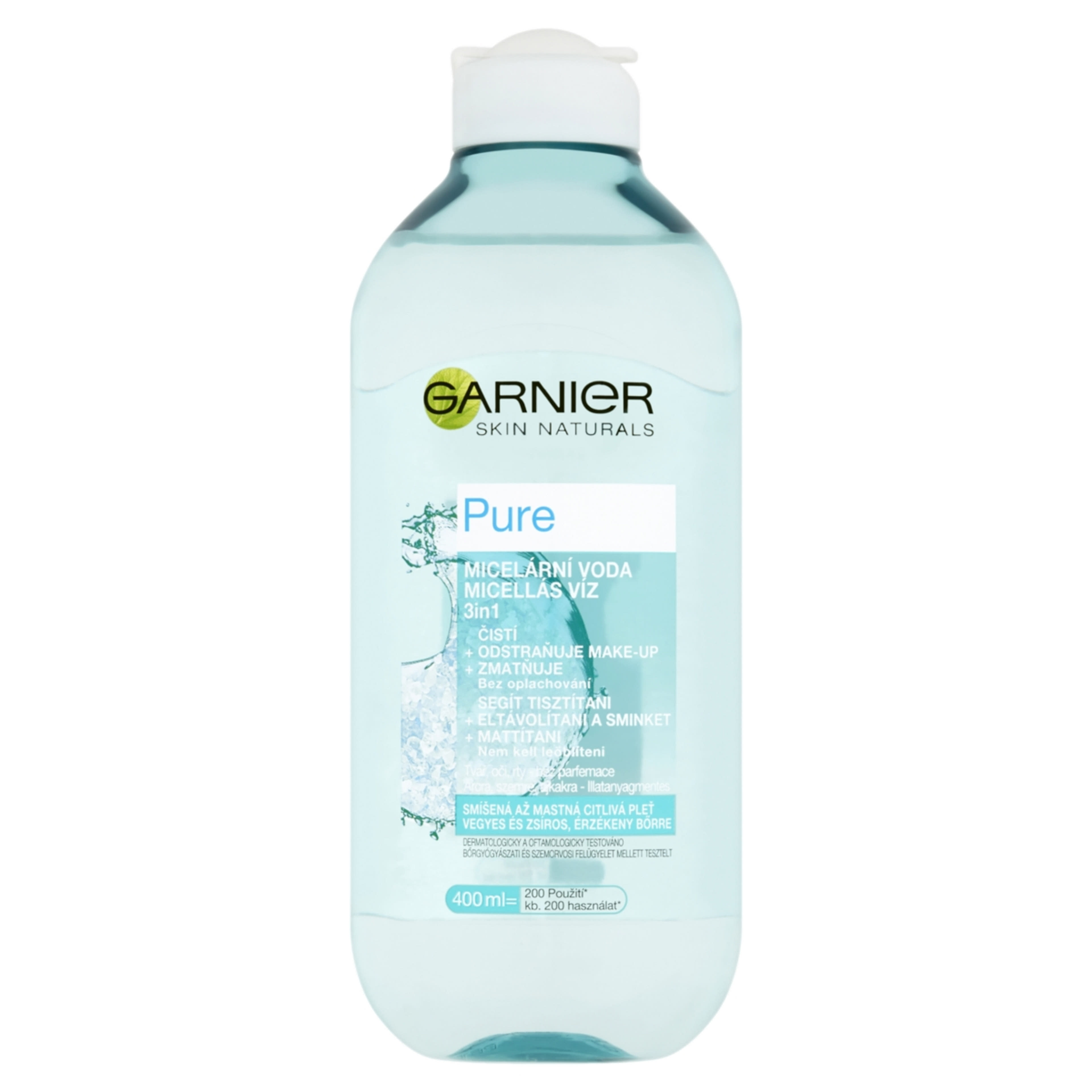 Garnier Skin Naturals Pure 3in1 Micellás Víz Kombinált Bőrre - 400 ml