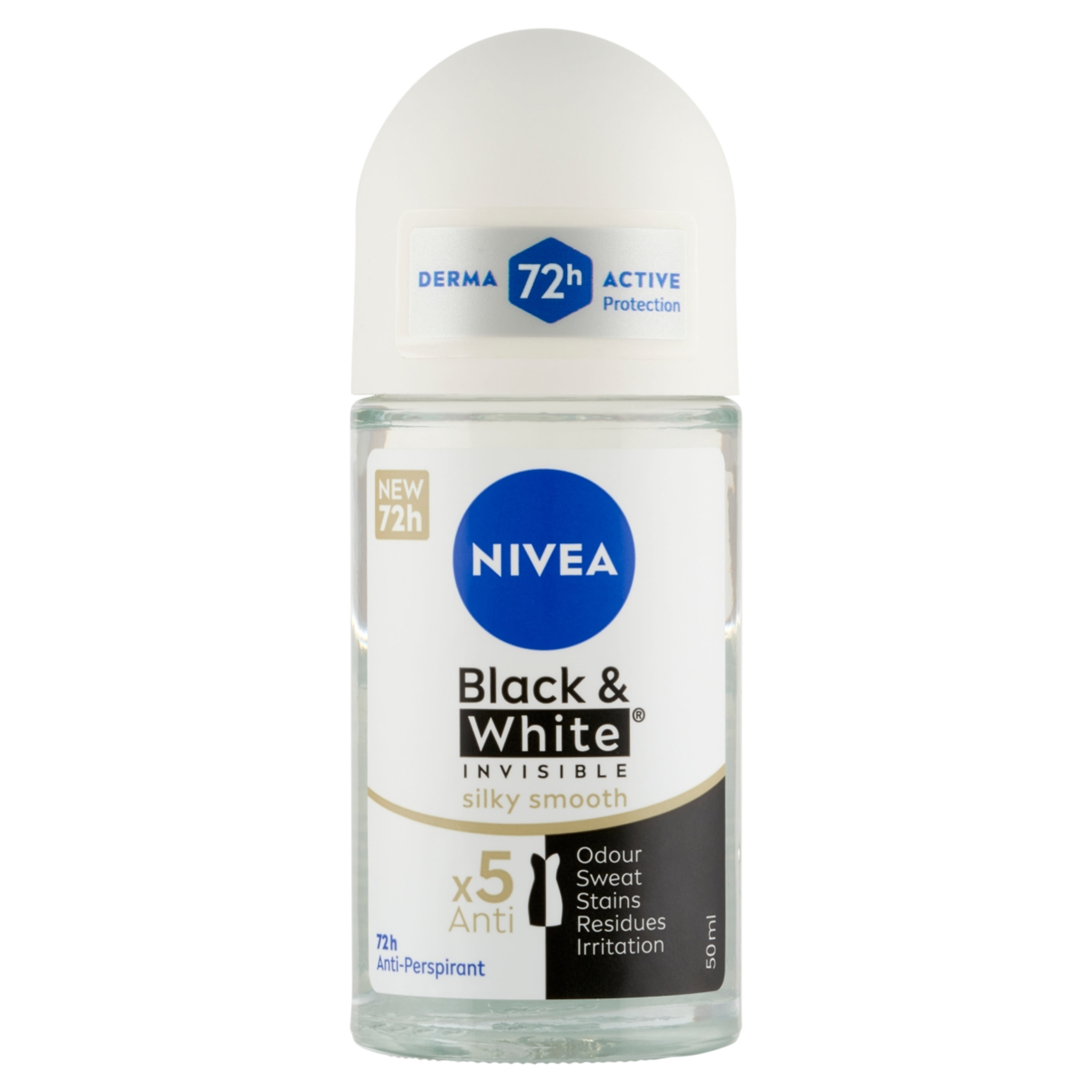 Nivea roll-on invisible for black white silky Női - 50 ml-1