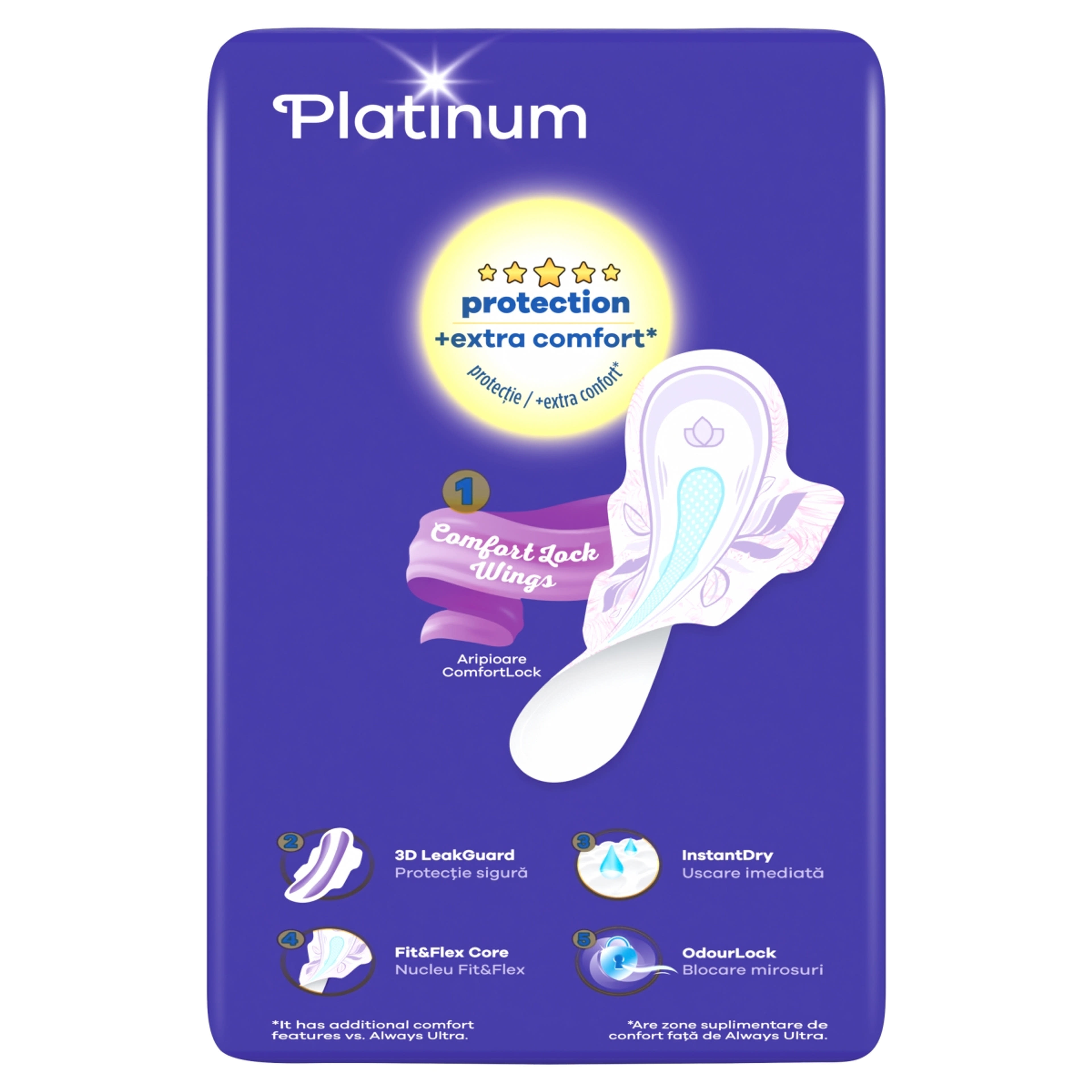Always quattro ultra platinum super egészségügyi betét - 26 db-3