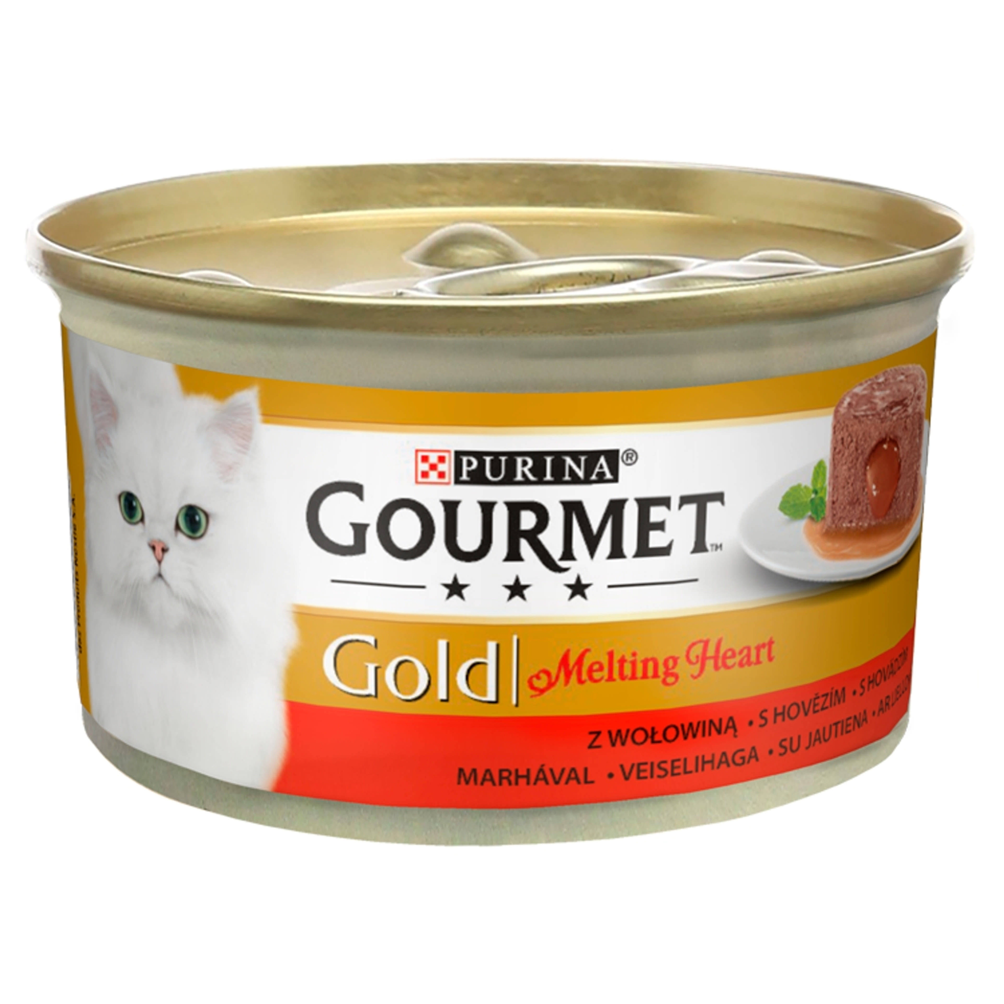 Gourmet gold melting macskáknak marhával - 85 g