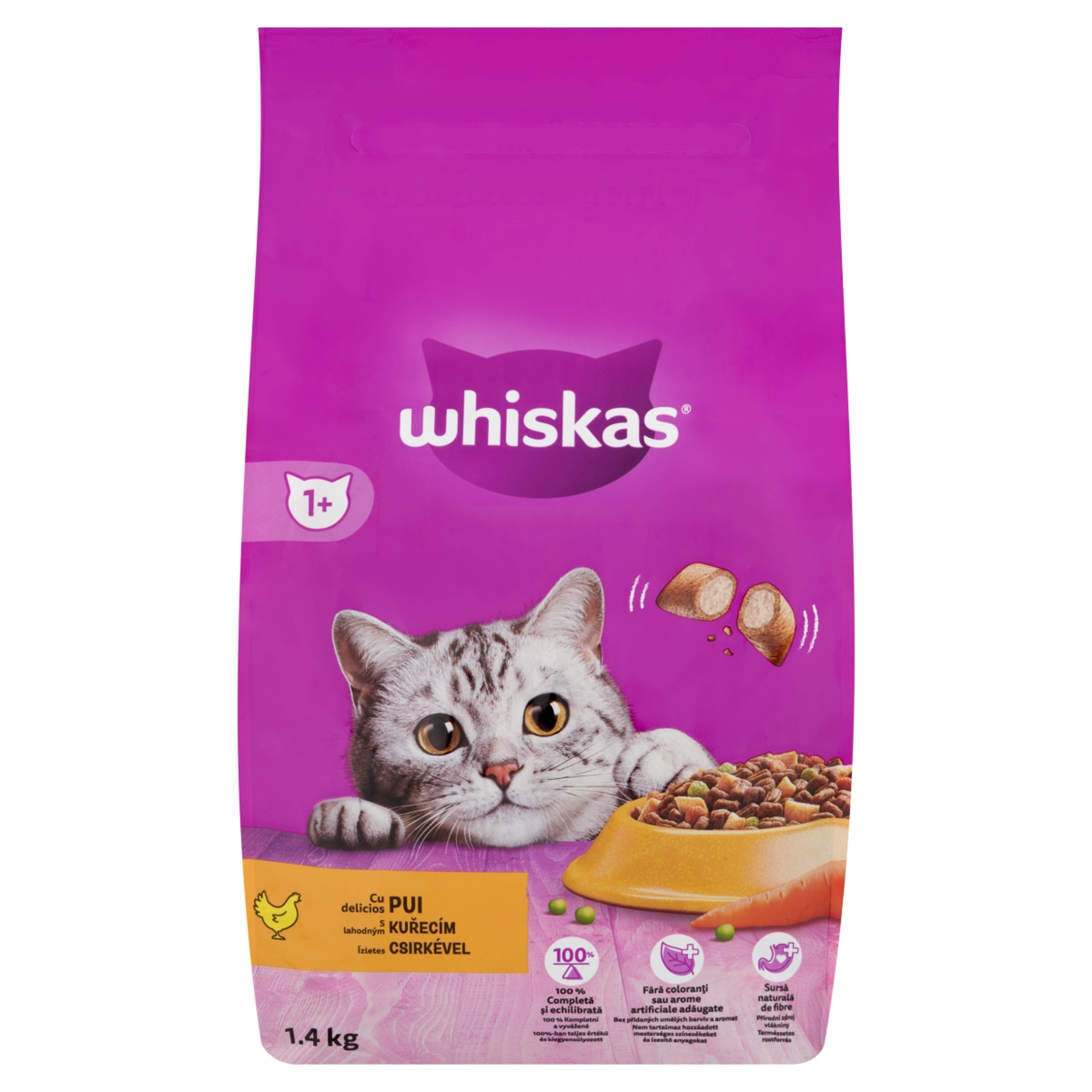 Whiskas szárazeledel csirkével macskáknak - 1,4 kg-2