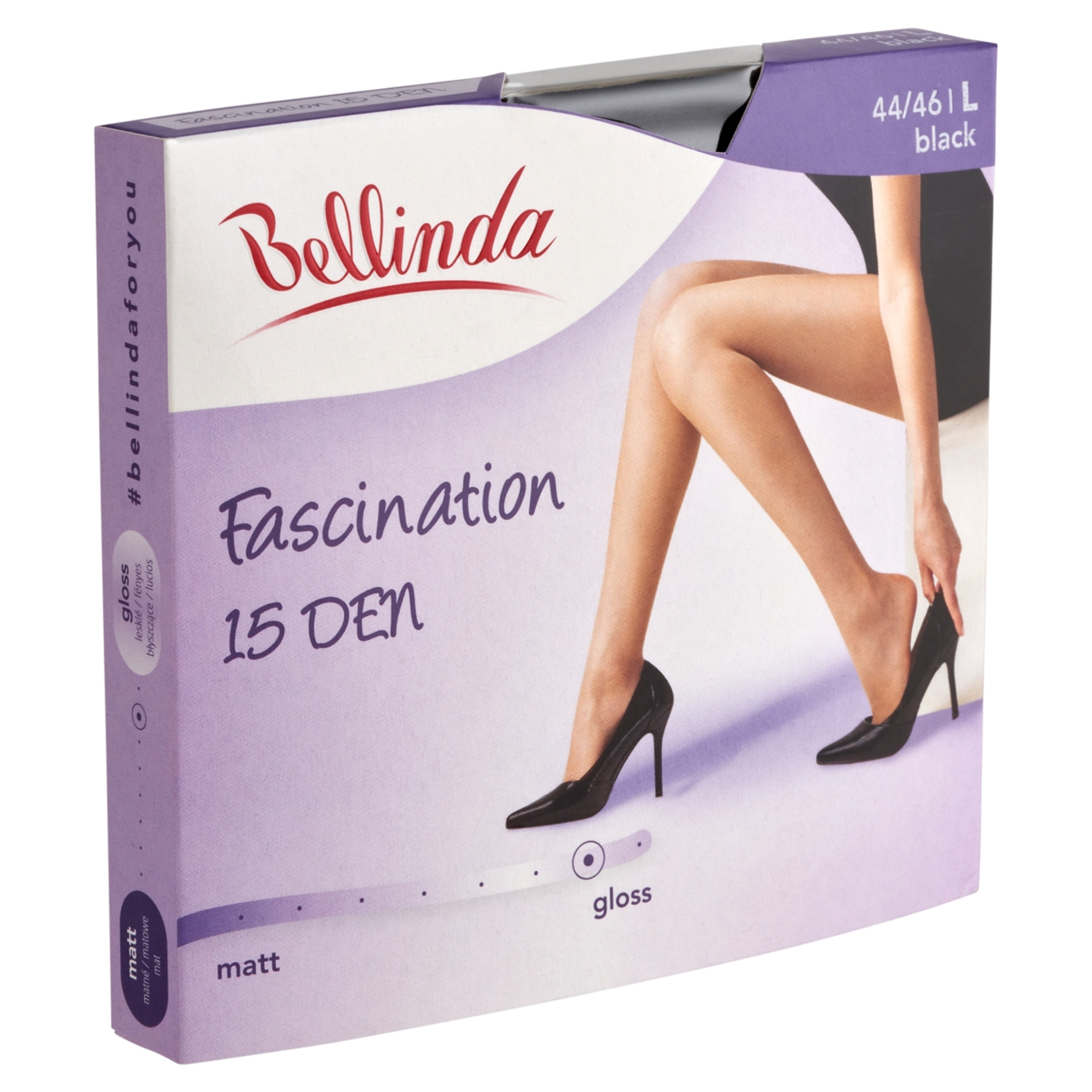 Bellinda Fascination 15 Den Fekete L Harisnya - 1 db-2