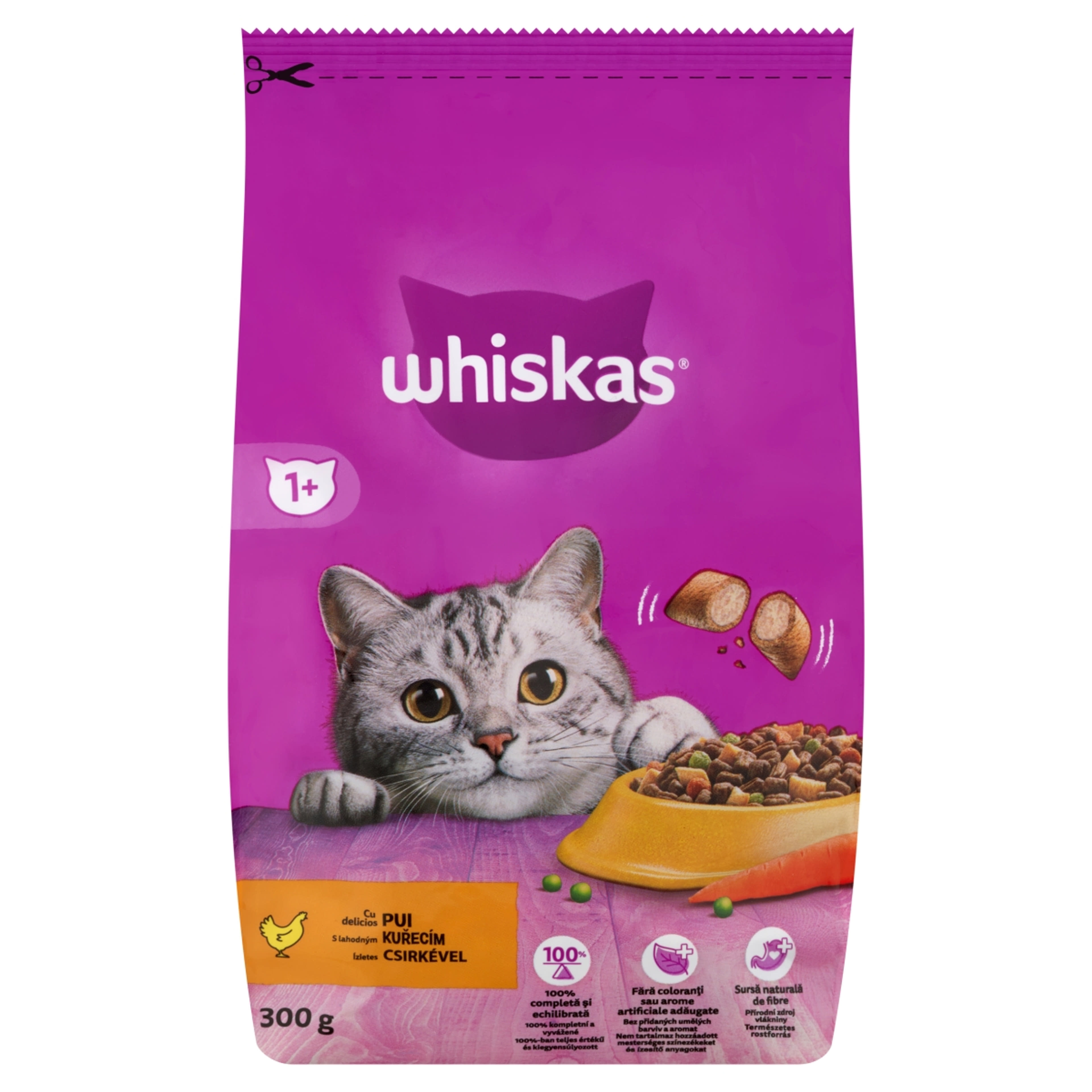Whiskas szárazeledel felnőtt macskák számára csirkével - 300 g-2