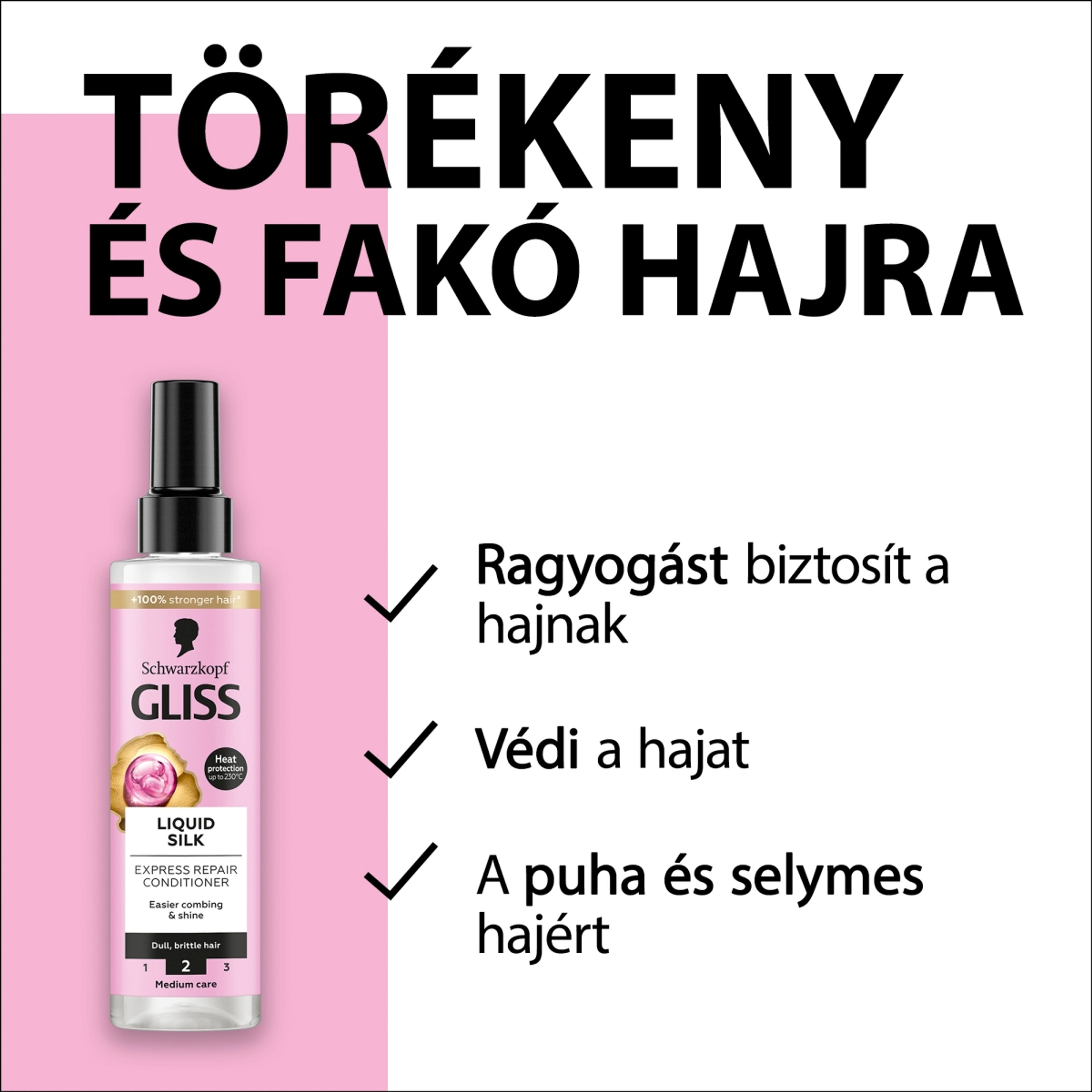 Gliss Liquid balzsam selymes&fényes - 200 ml-4