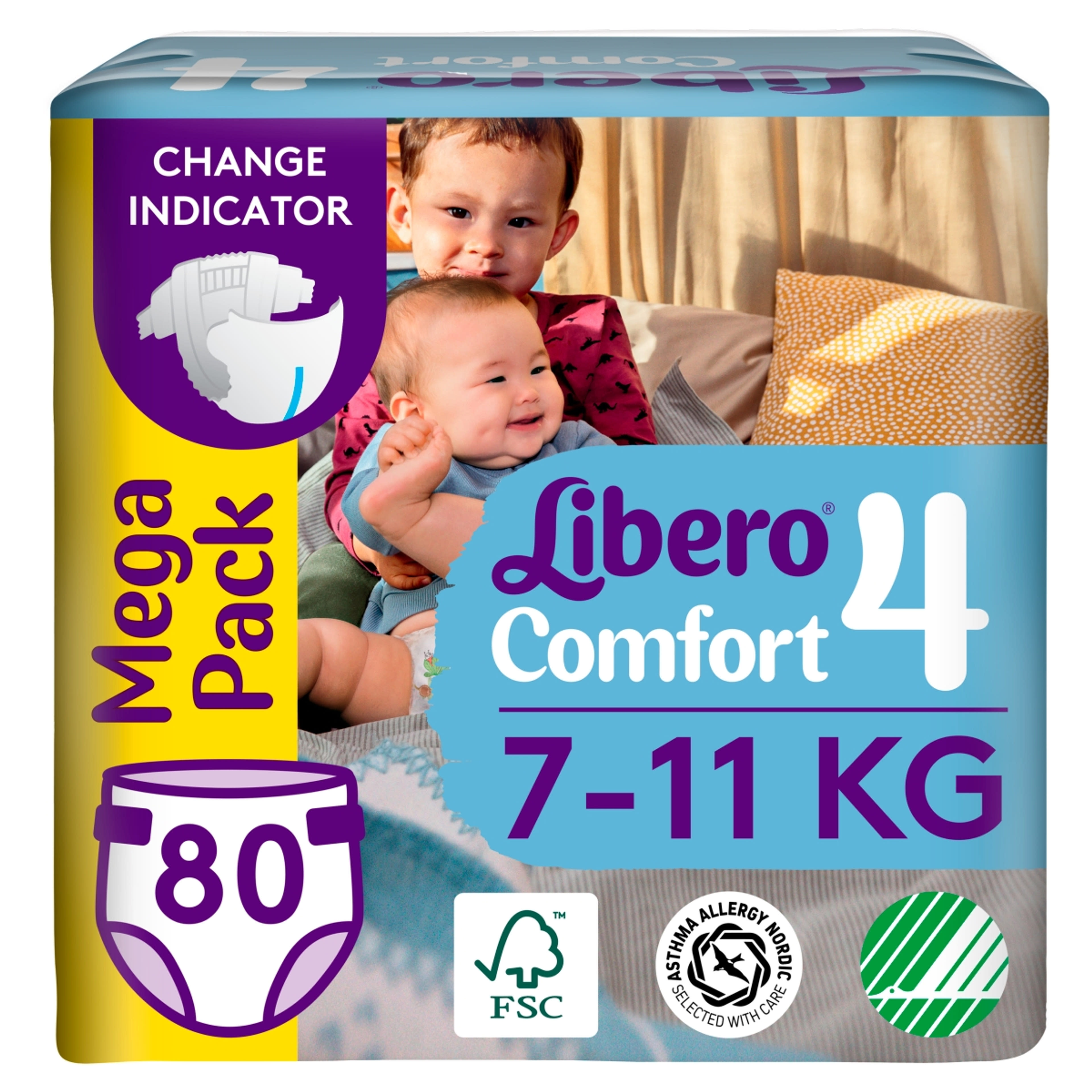 Libero Comfort Mega Pack pelenka 4-es, 7-11 kg - 80 db-8