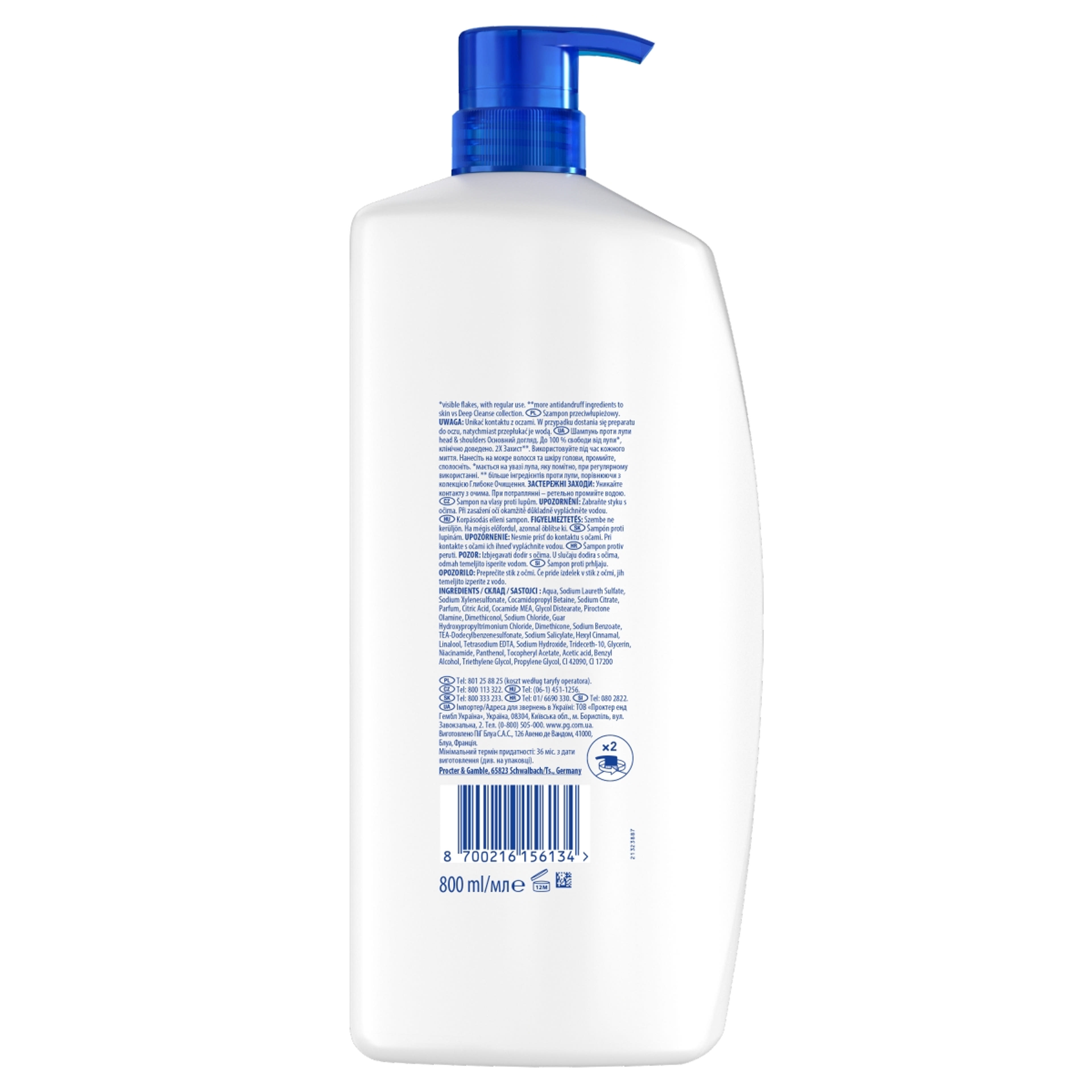 Head & Shoulders Classic Clean korpásodás elleni sampon - 800 ml-2