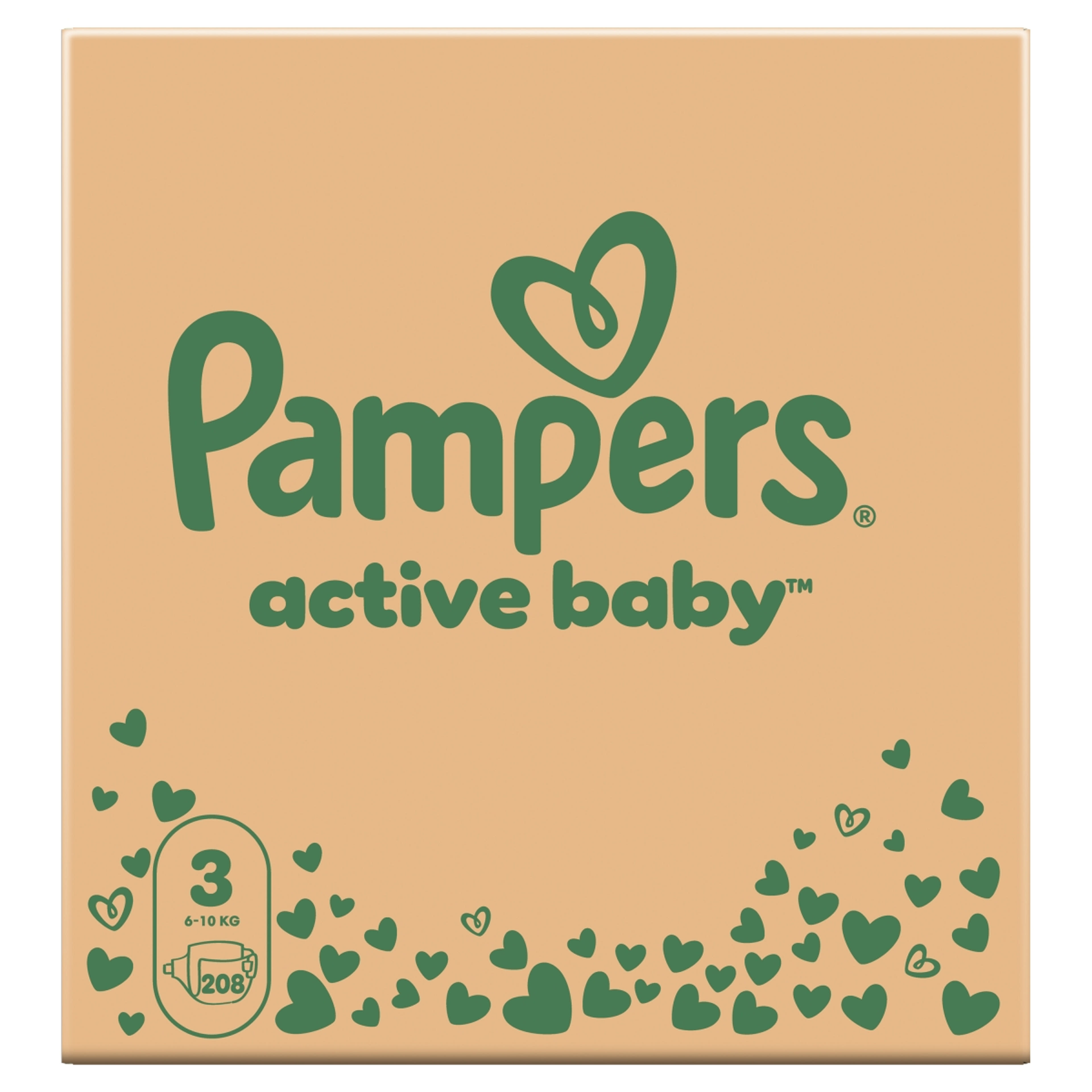 Pampers Active Baby pelenka monthly pack 3-as 6-10 kg - 208 db