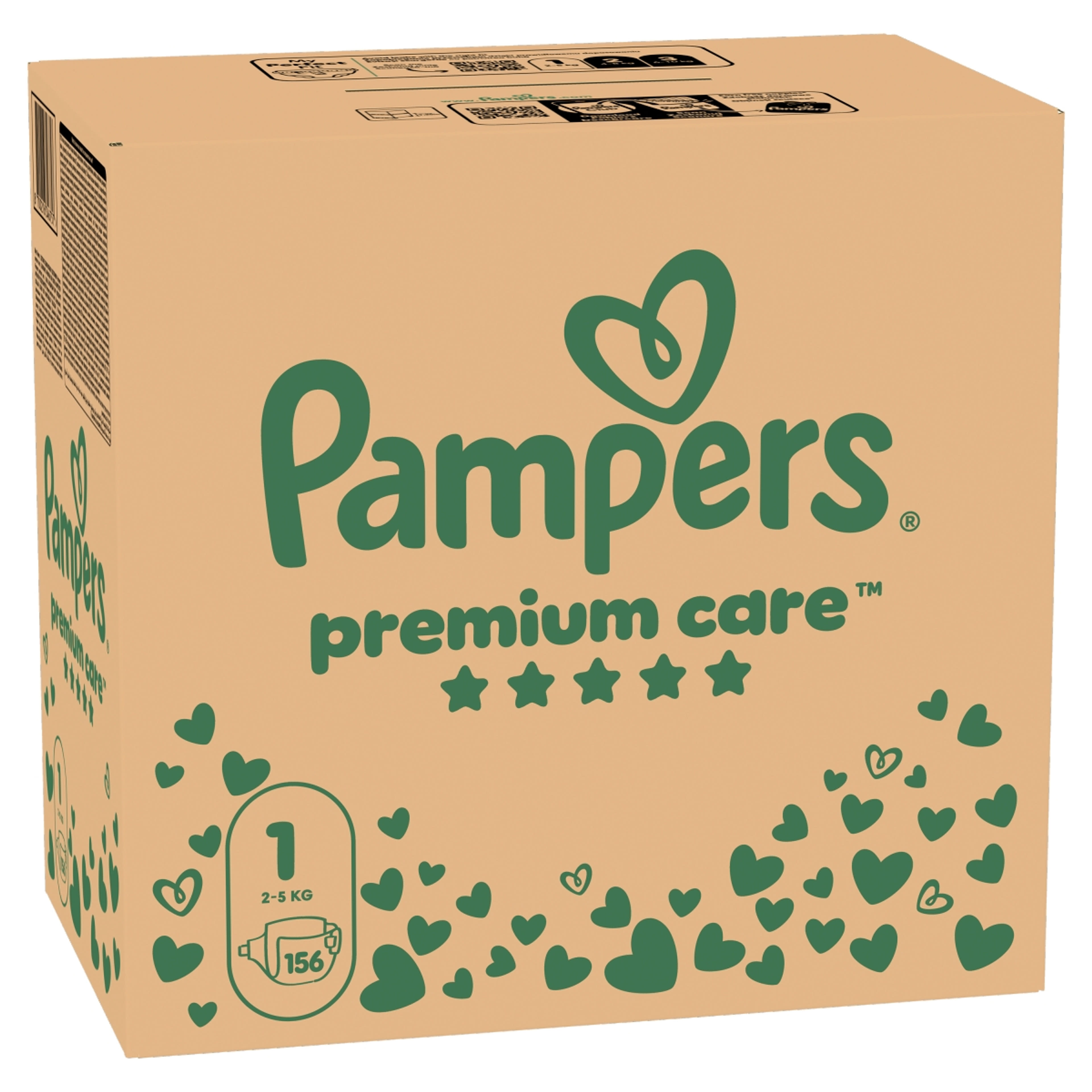 Pampers Premium Care pelenka, 1 méret, 2kg-5kg -  156 db-2