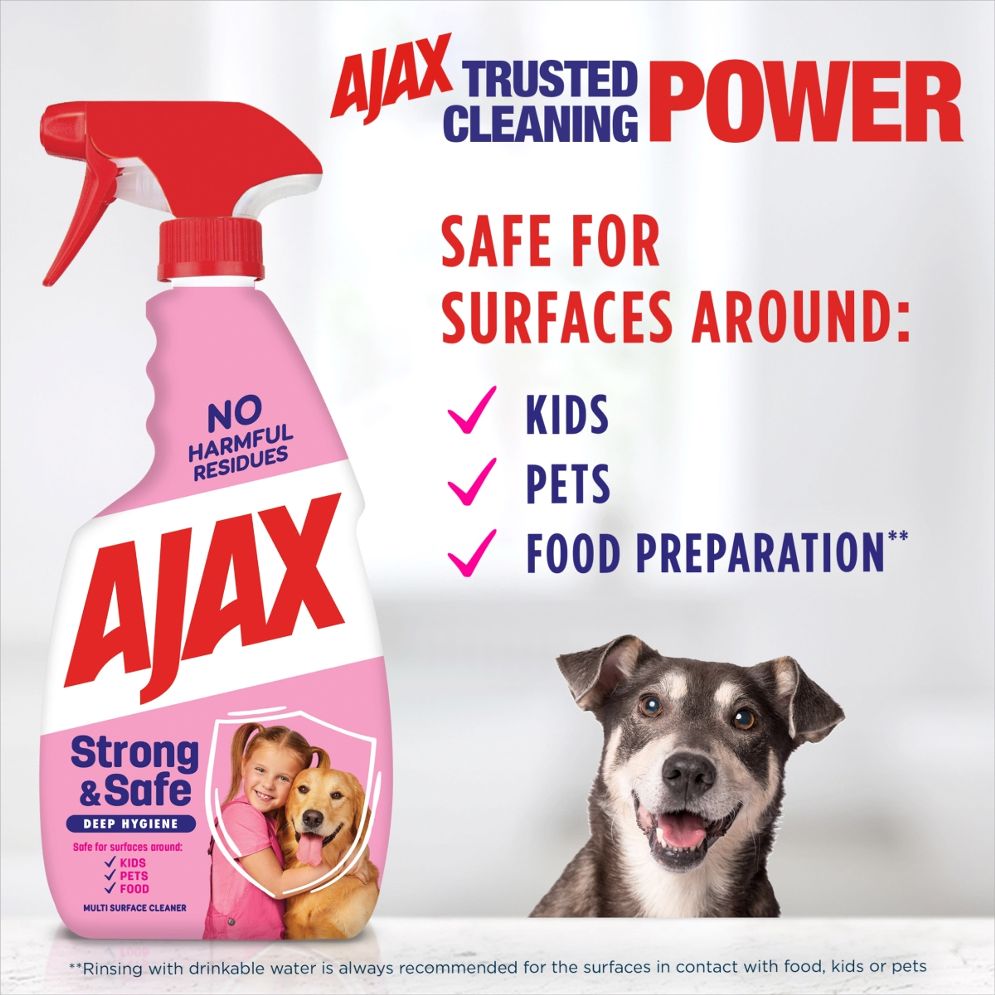 Ajax Strong&Safe felülettisztító spray - 500 ml-4