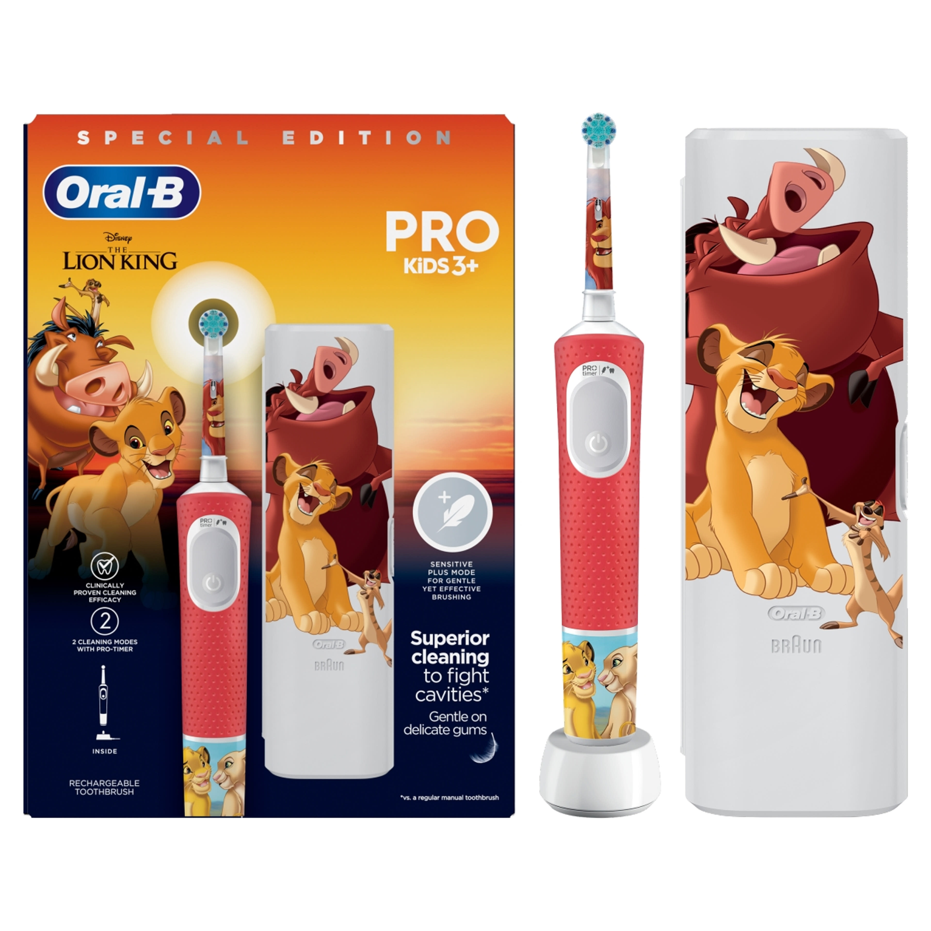 Oral-B Kids Lion King elektromos  fogkefe + utitok - 1 db-2