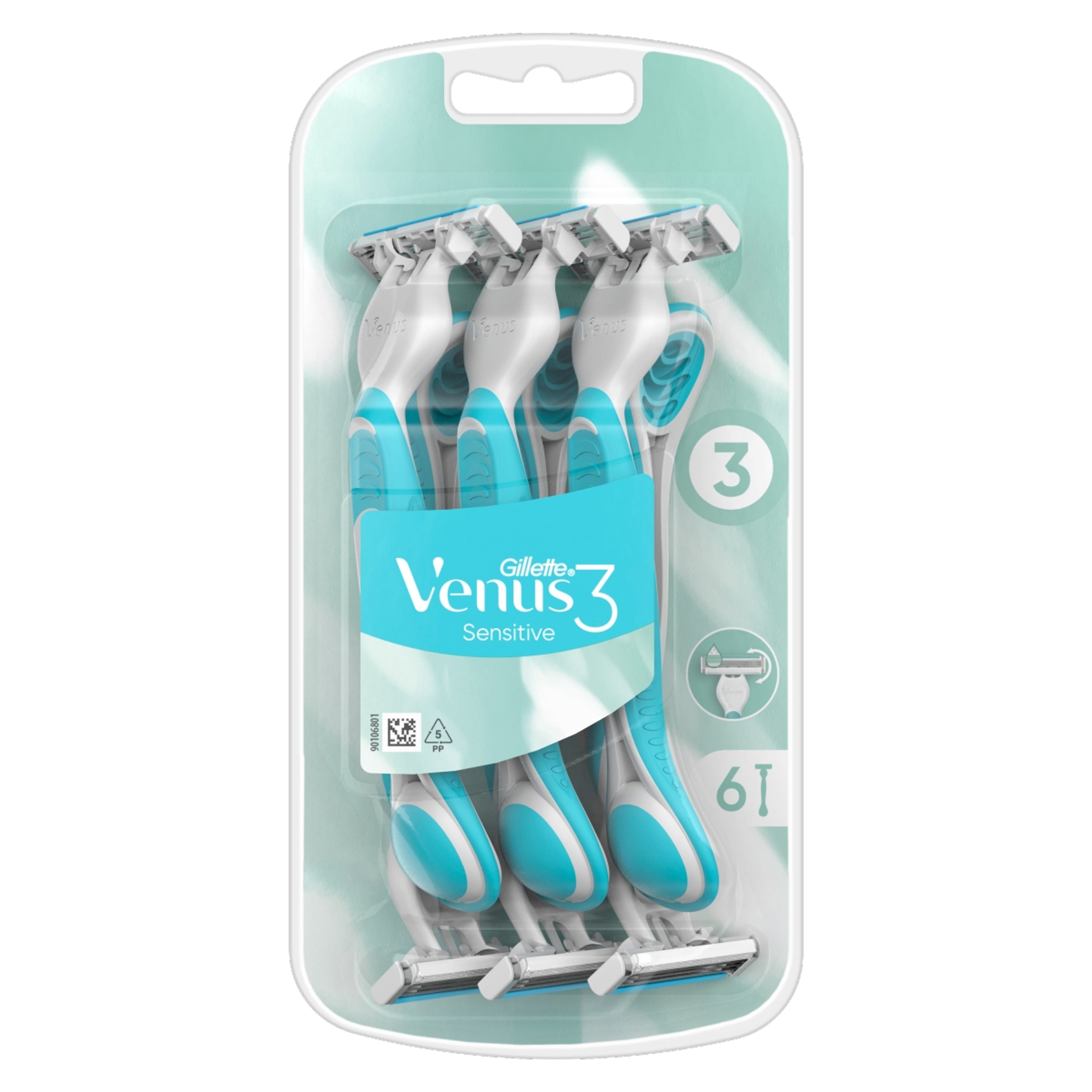 Gillette Venus3 Sensitive 3 pengés eldobható borotva - 6 db-1