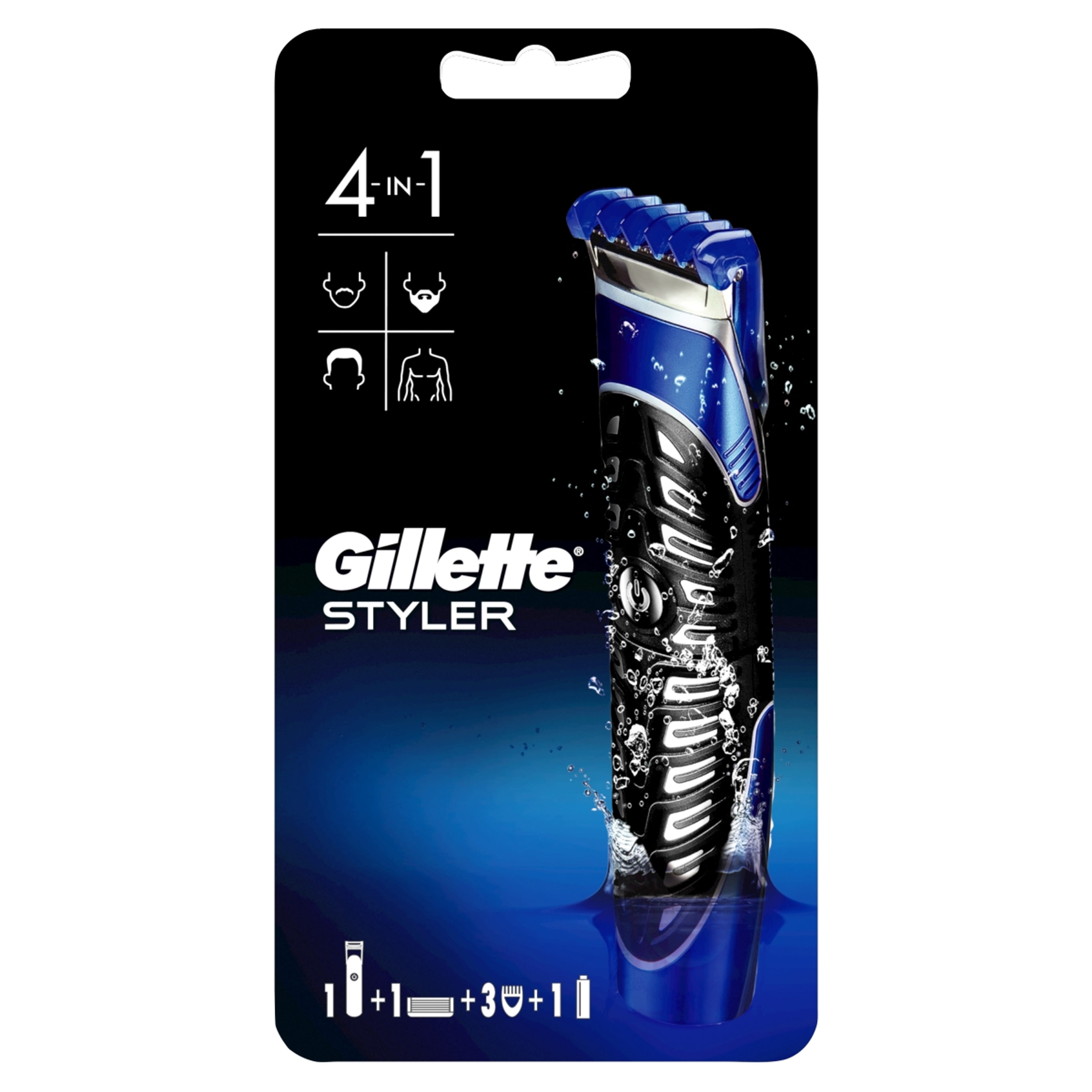 Gillette 4az1-ben borotvkészülék + 1 borotvafej - 1 db