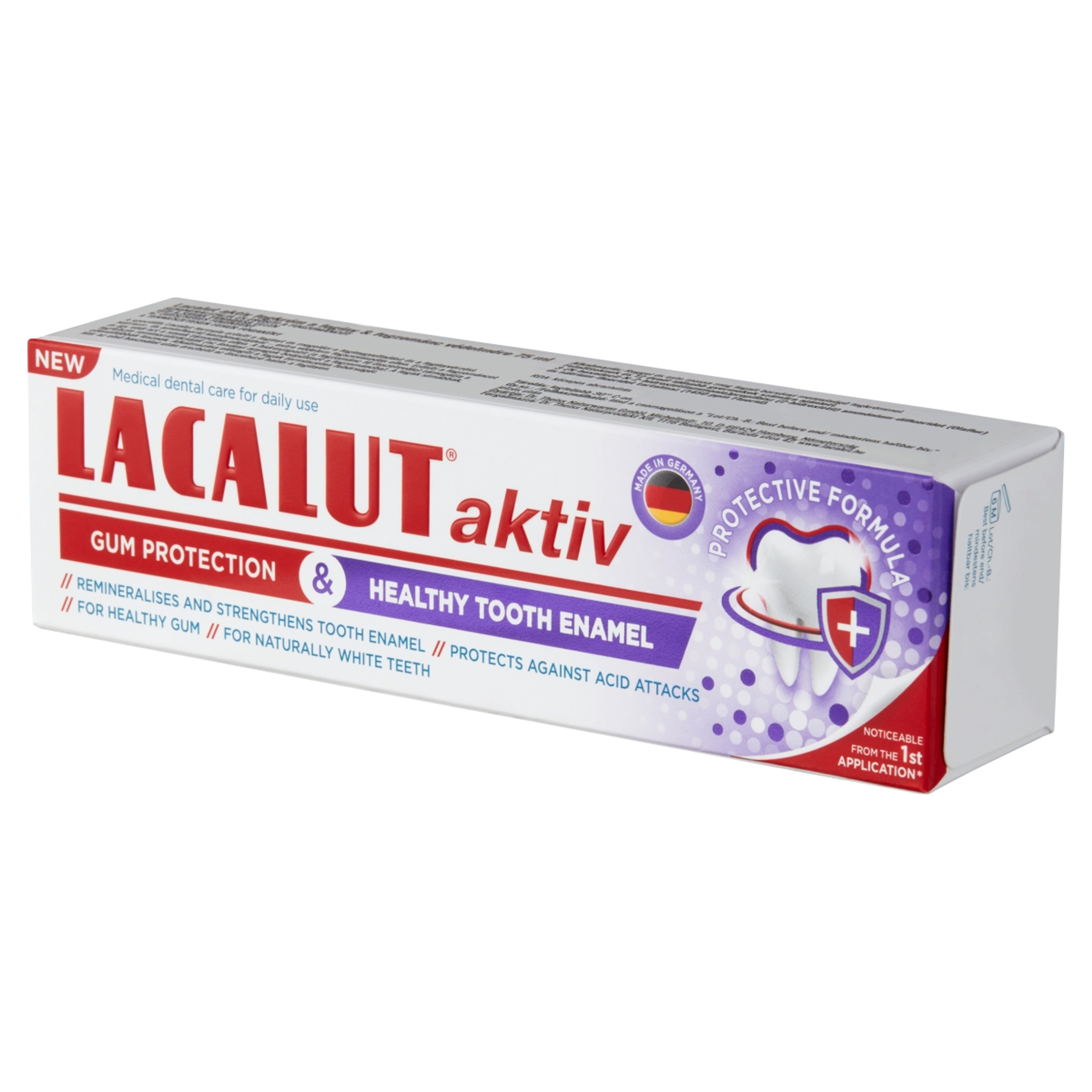 Lacalut Aktív Gum Protection&Healthy Tooth Enamel fogkrém - 75 ml-3
