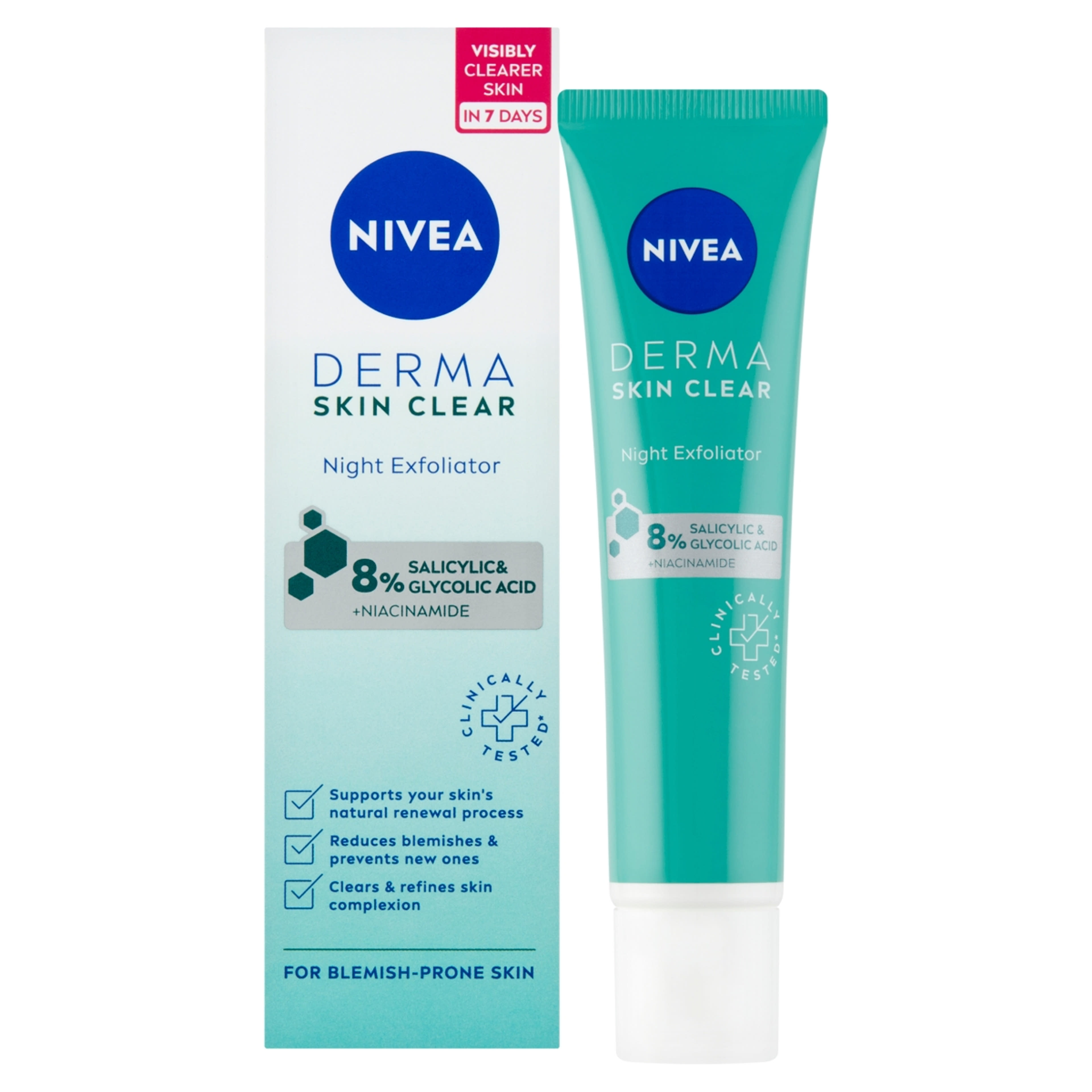 Nivea Derma Skin Clear éjszakai hámlasztó - 40 ml-2